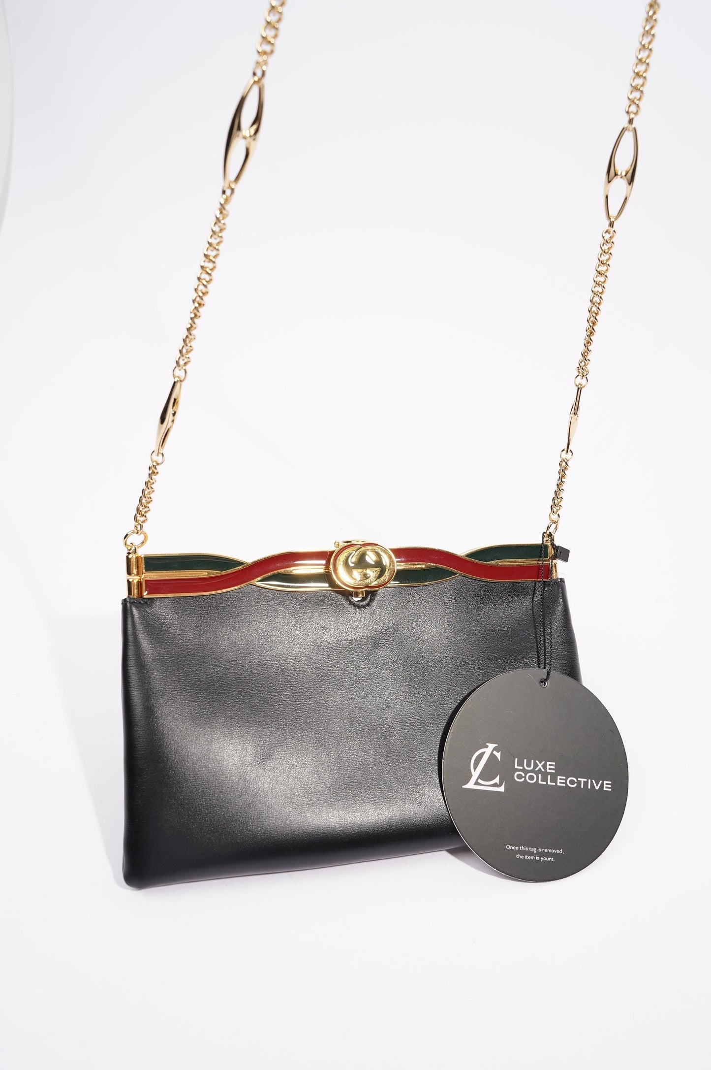 Gucci Womens Broadway Evening Bag Black