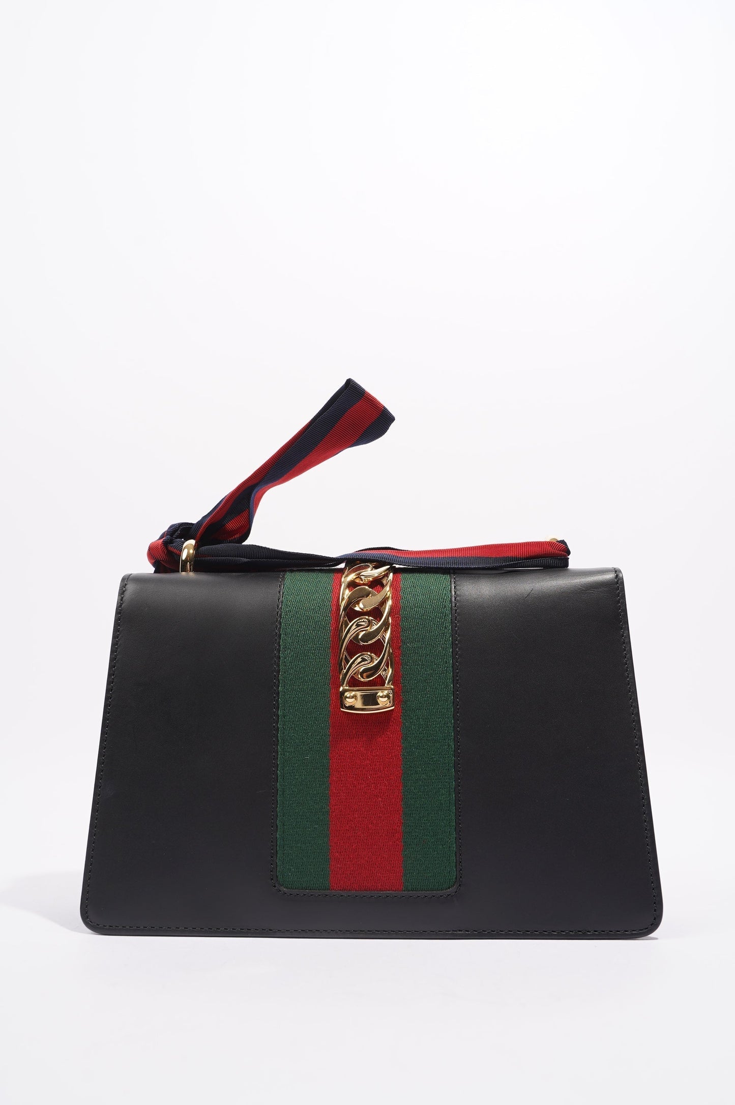 Gucci Womens Sylvie Black / Green / Red Medium