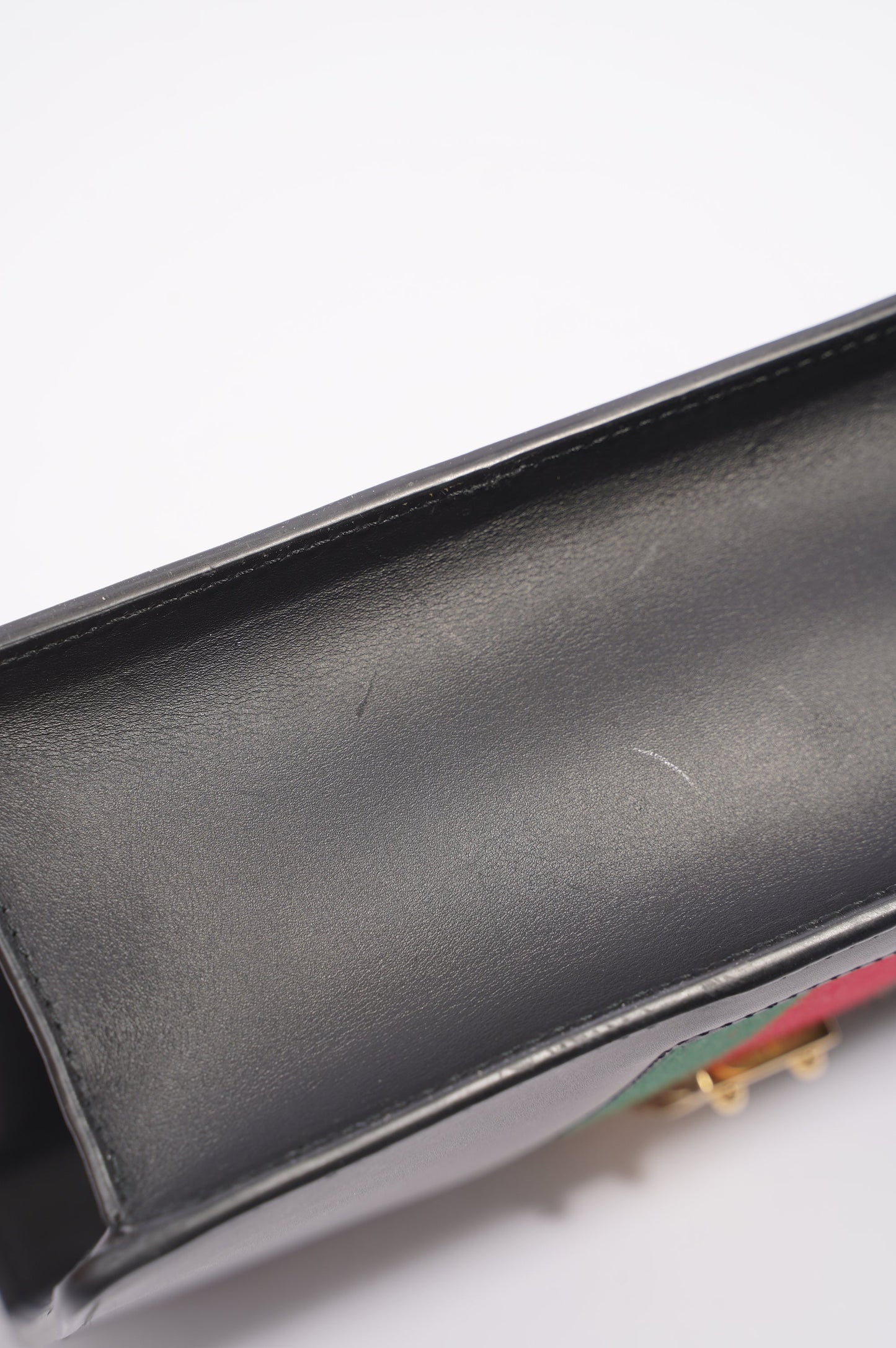 Gucci Womens Sylvie Black / Green / Red Medium