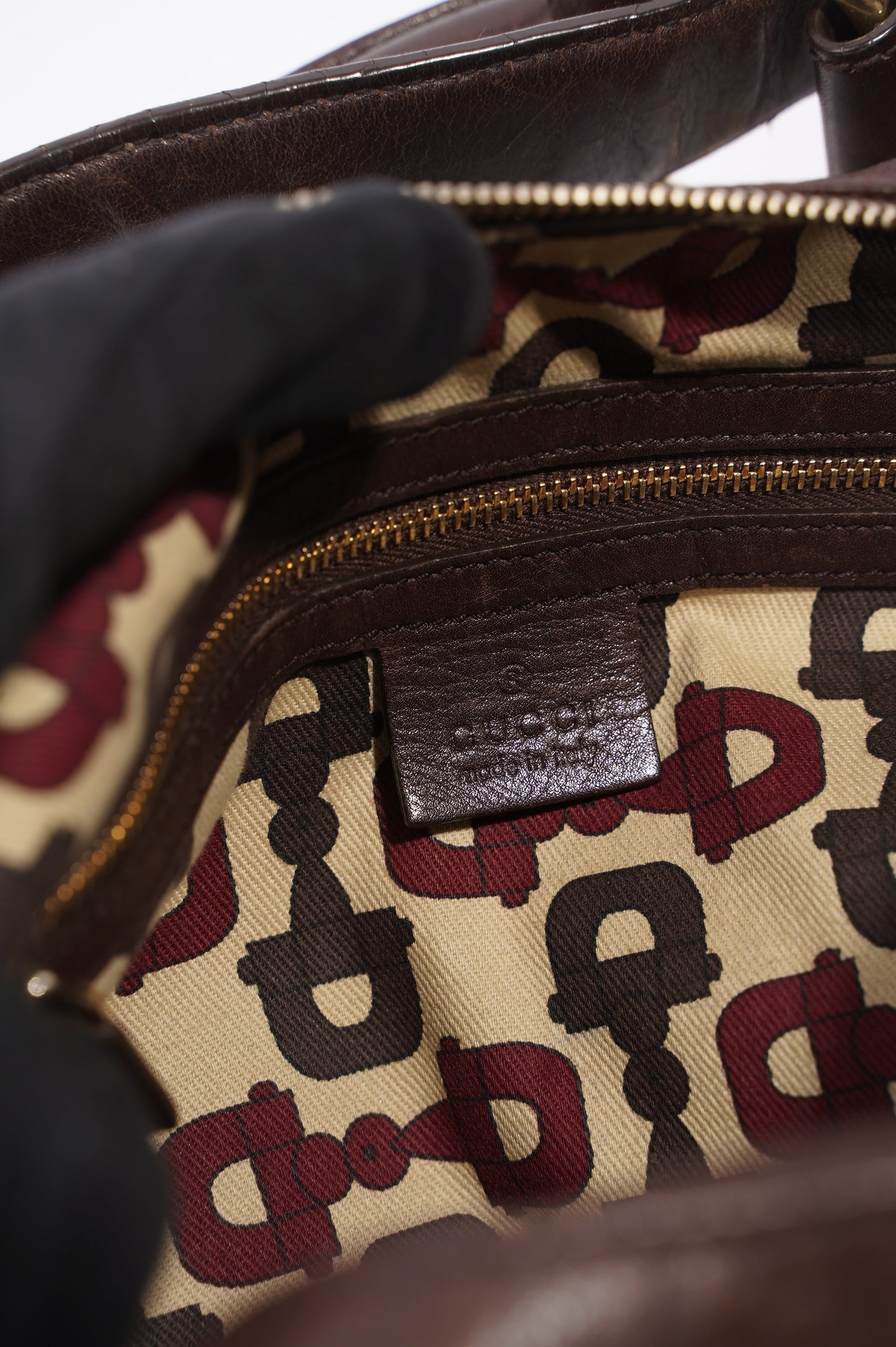 Gucci Womens One Shoulder Bag Maroon