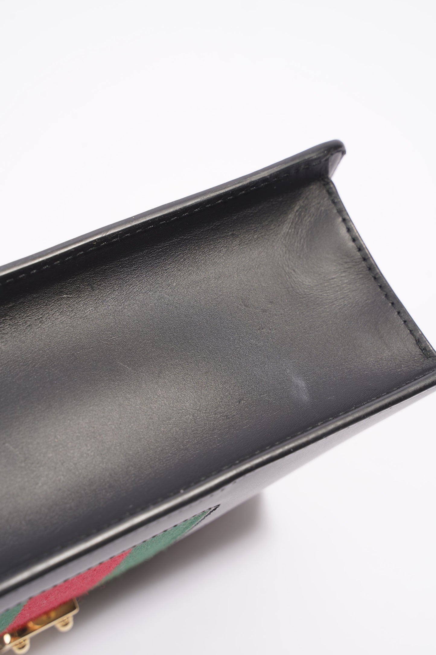 Gucci Womens Sylvie Black / Green / Red Medium