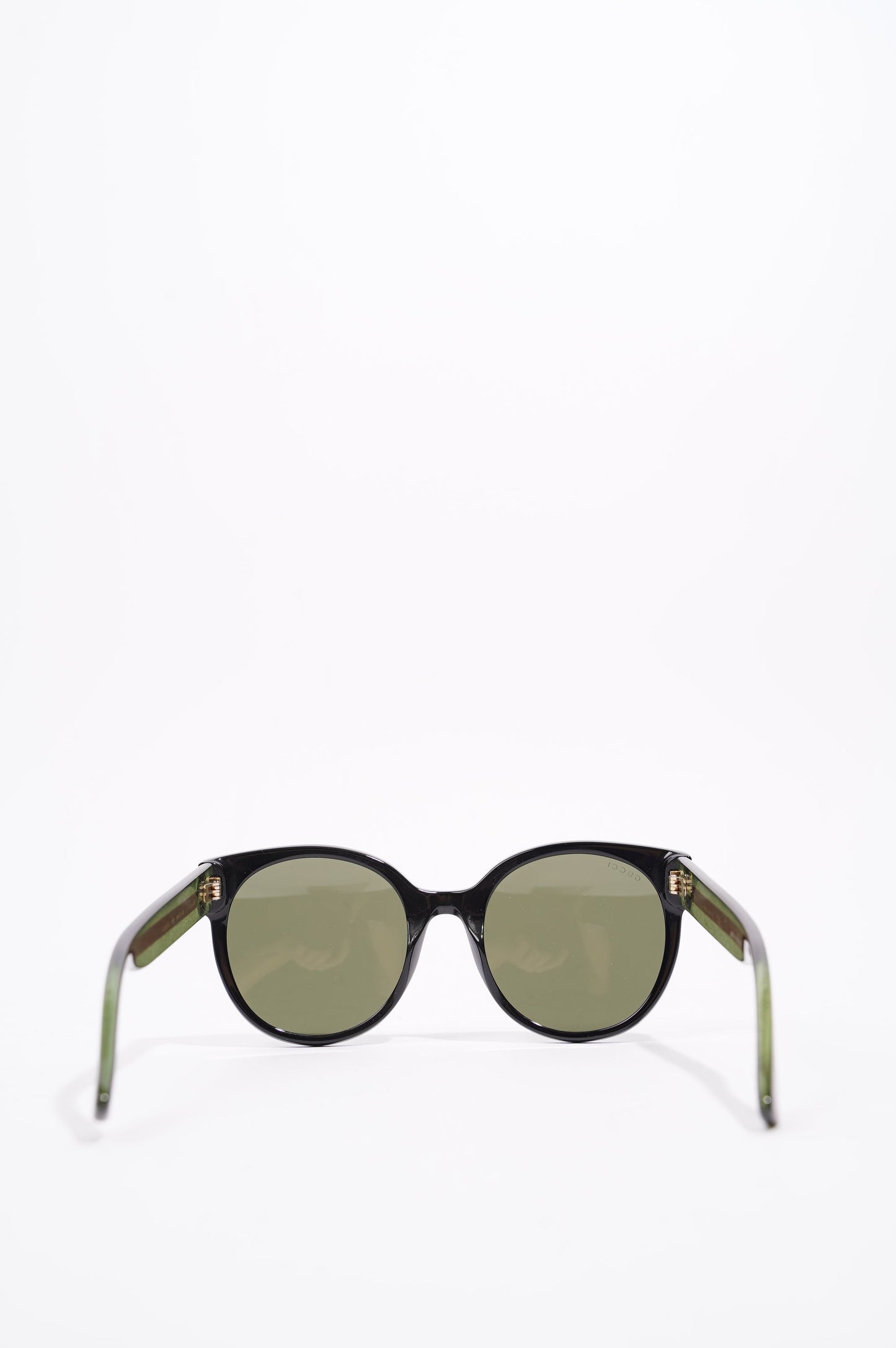 Gucci Womens GG0035S Sunglasses Black / Green / Red 140