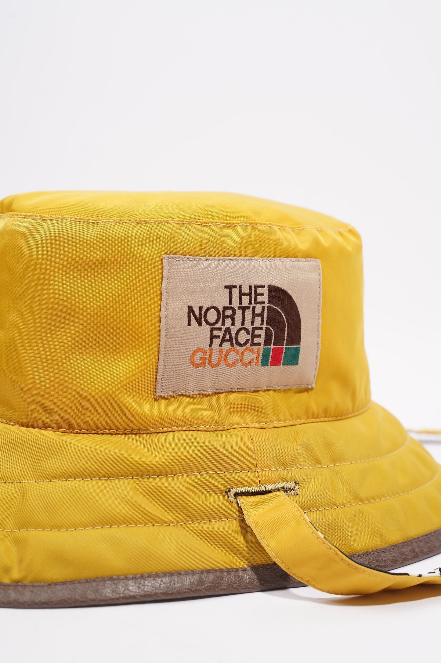 Gucci The North Face Reversible Bucket Hat Black / Yellow Nylon
