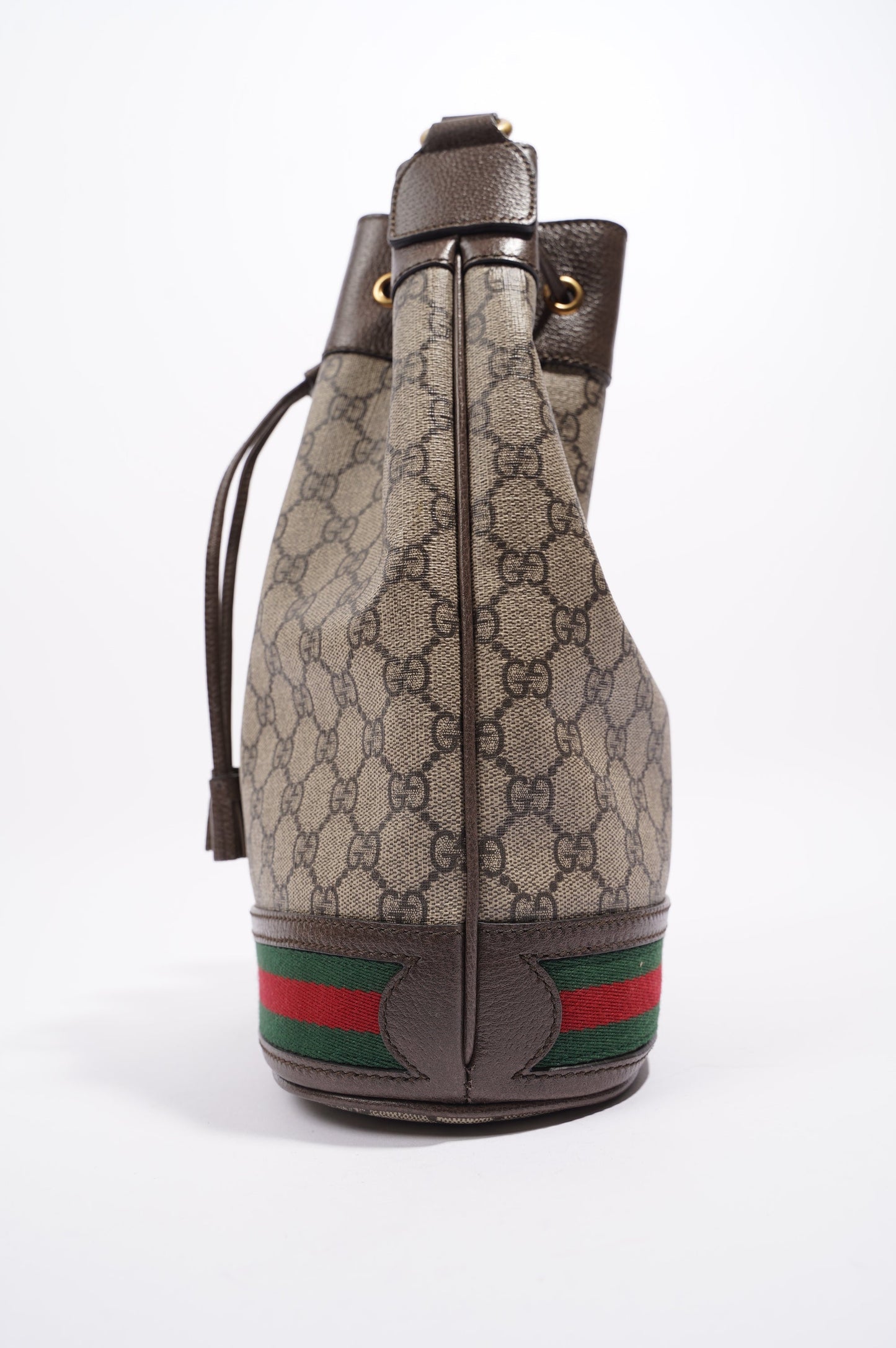 Gucci Womens Ophidia GG Bucket Bag Supreme Large