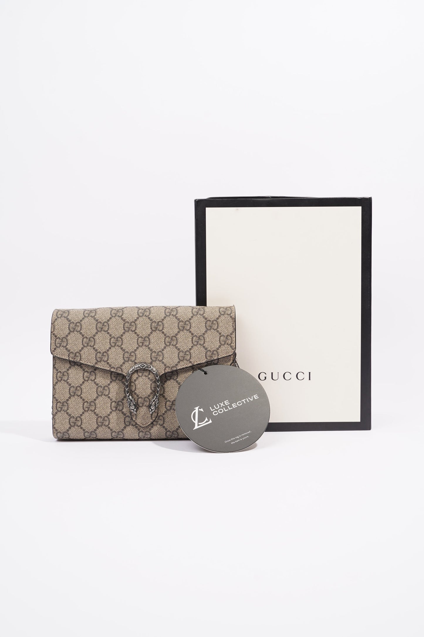 Gucci Womens Dionysus WOC Supreme Canvas
