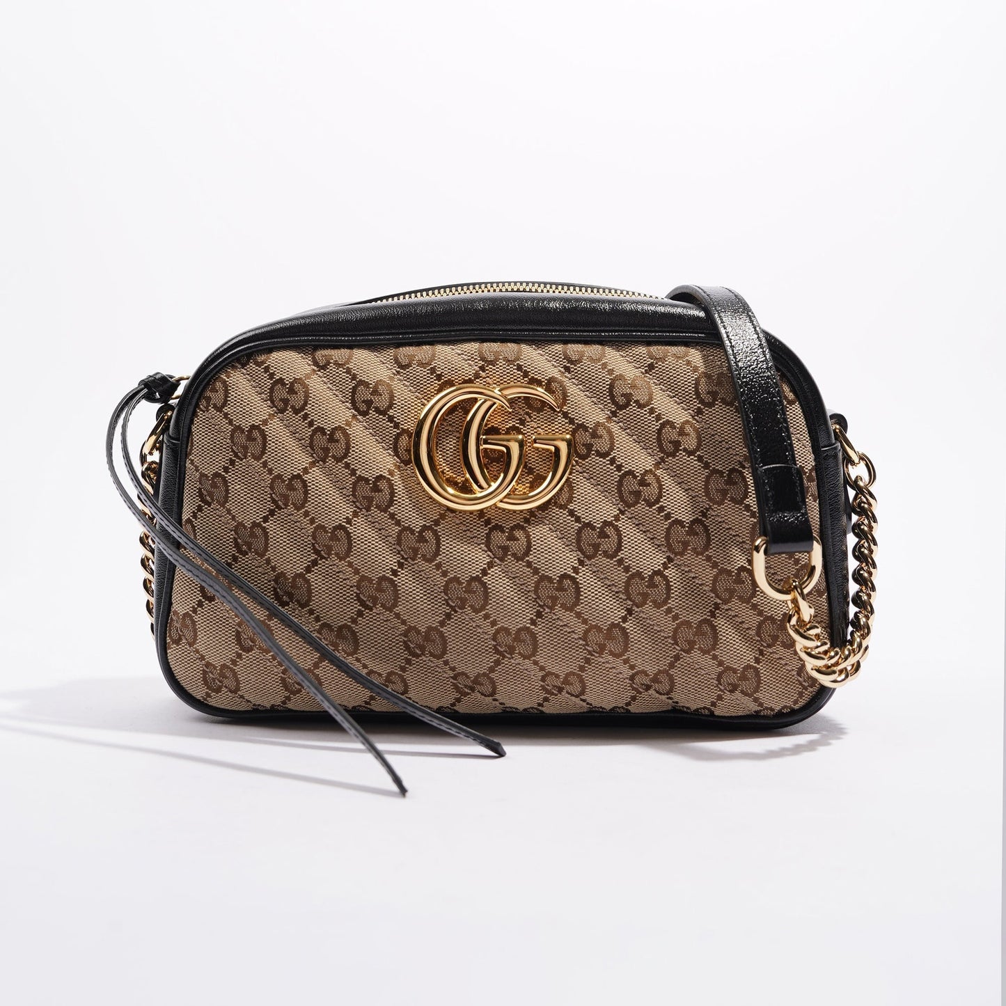 Gucci Womens Marmont Zip Supreme / Gold