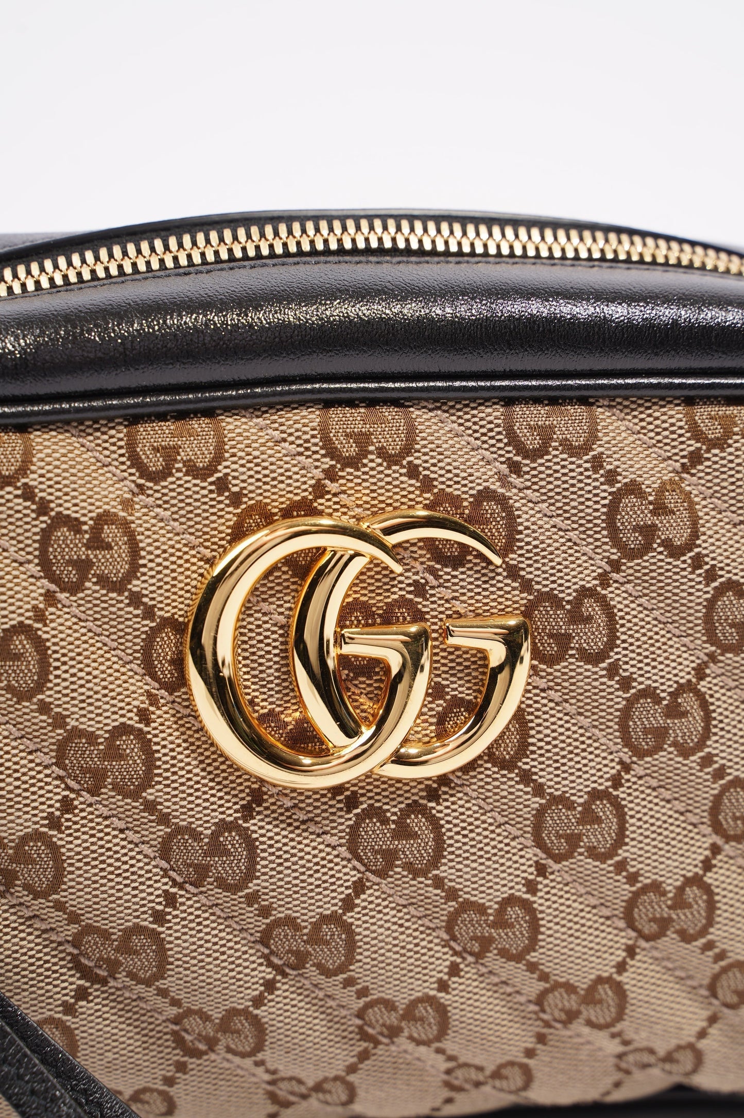 Gucci Womens Marmont Zip Supreme / Gold