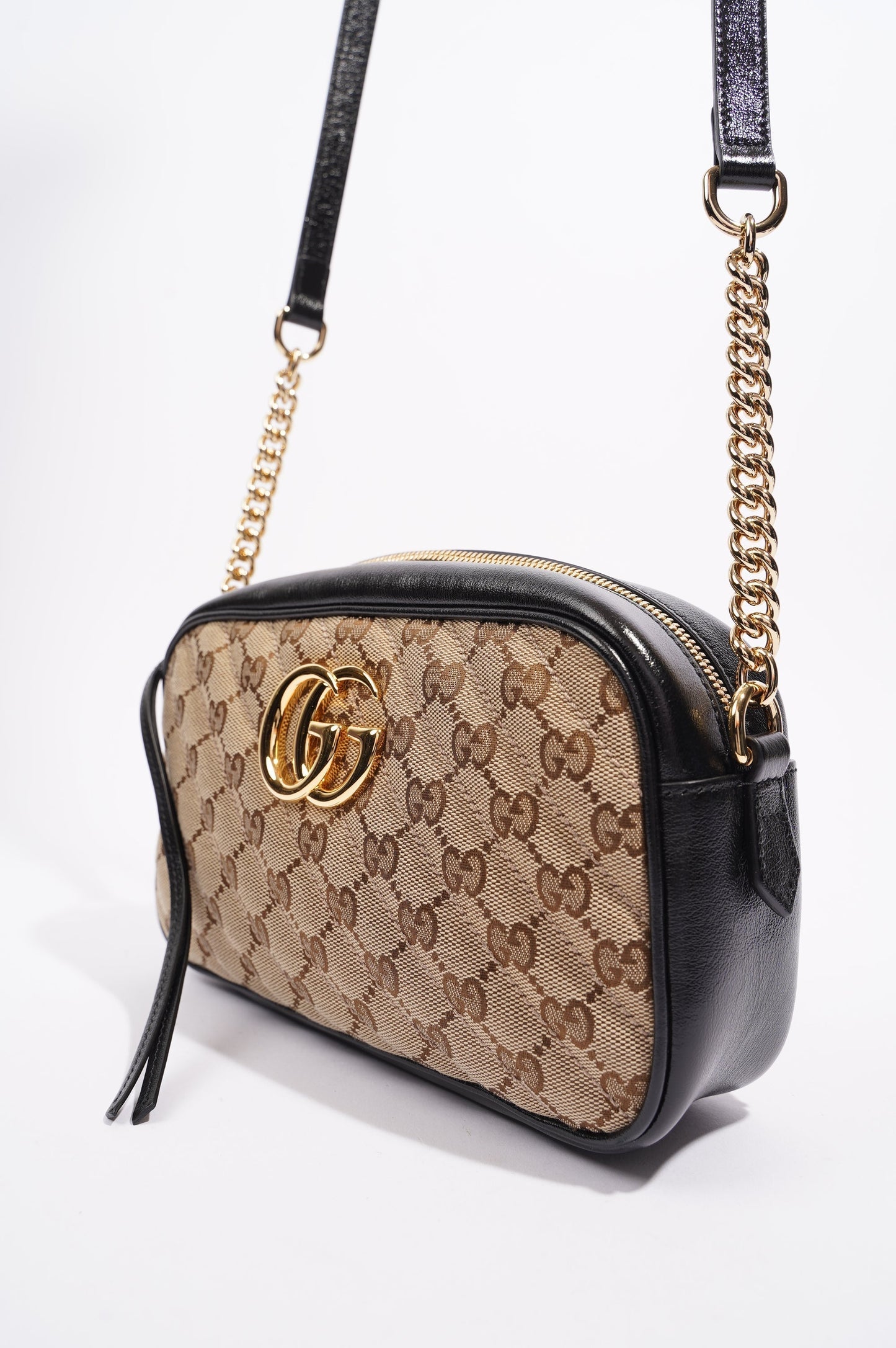 Gucci Womens Marmont Zip Supreme / Gold