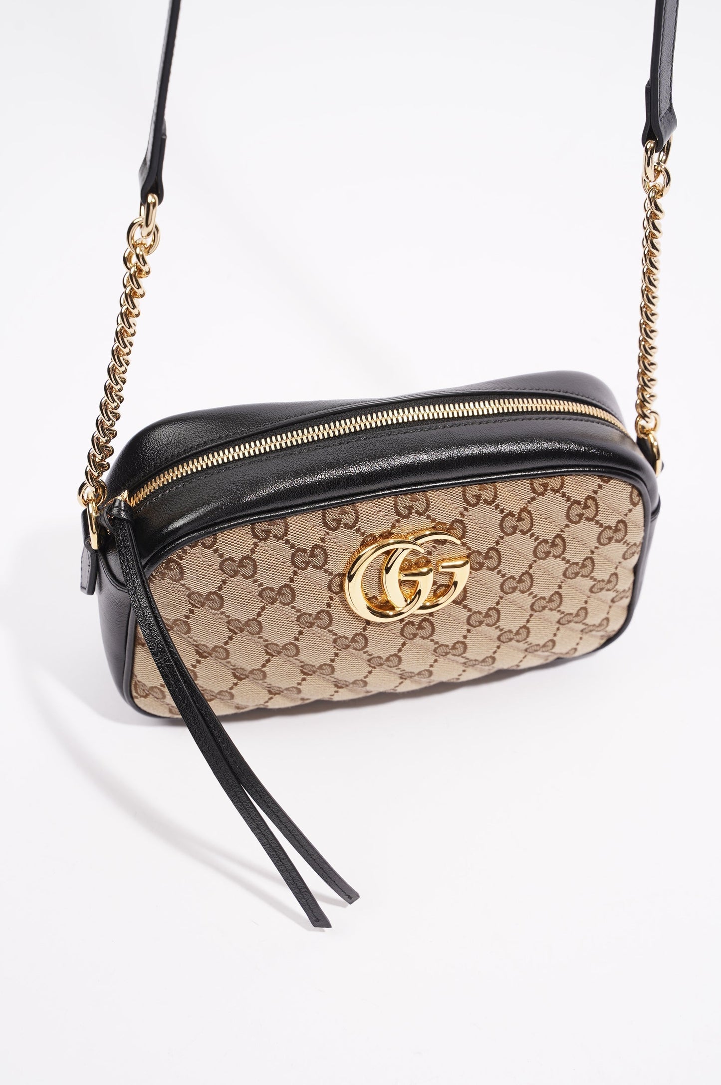 Gucci Womens Marmont Zip Supreme / Gold