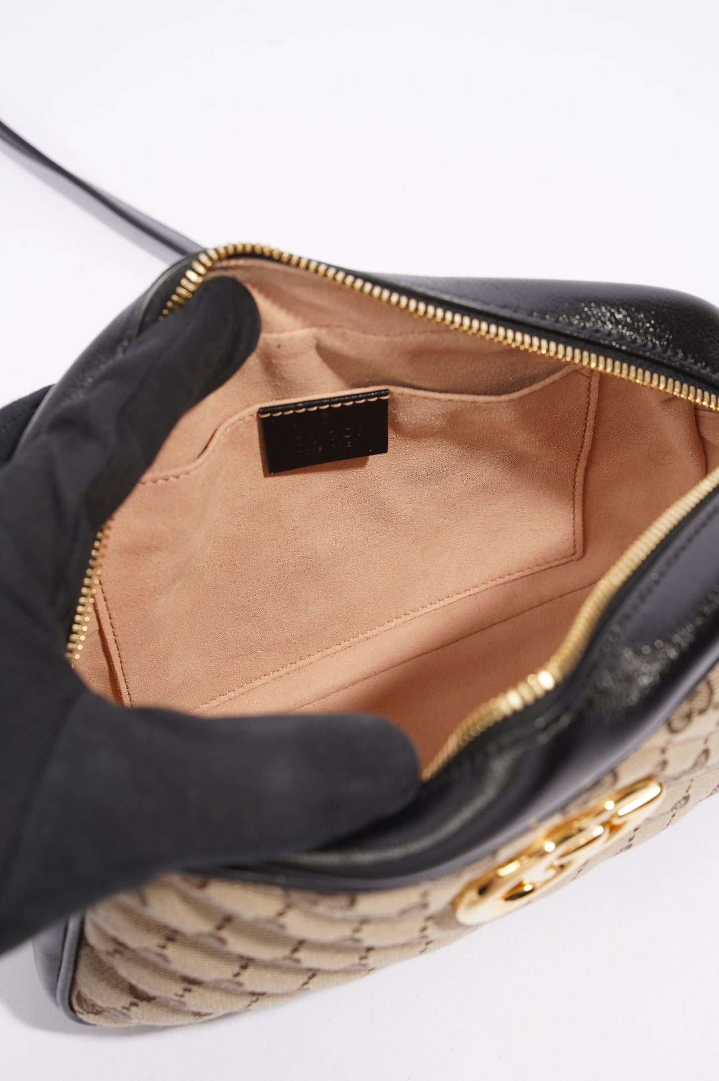 Gucci Womens Marmont Zip Supreme / Gold