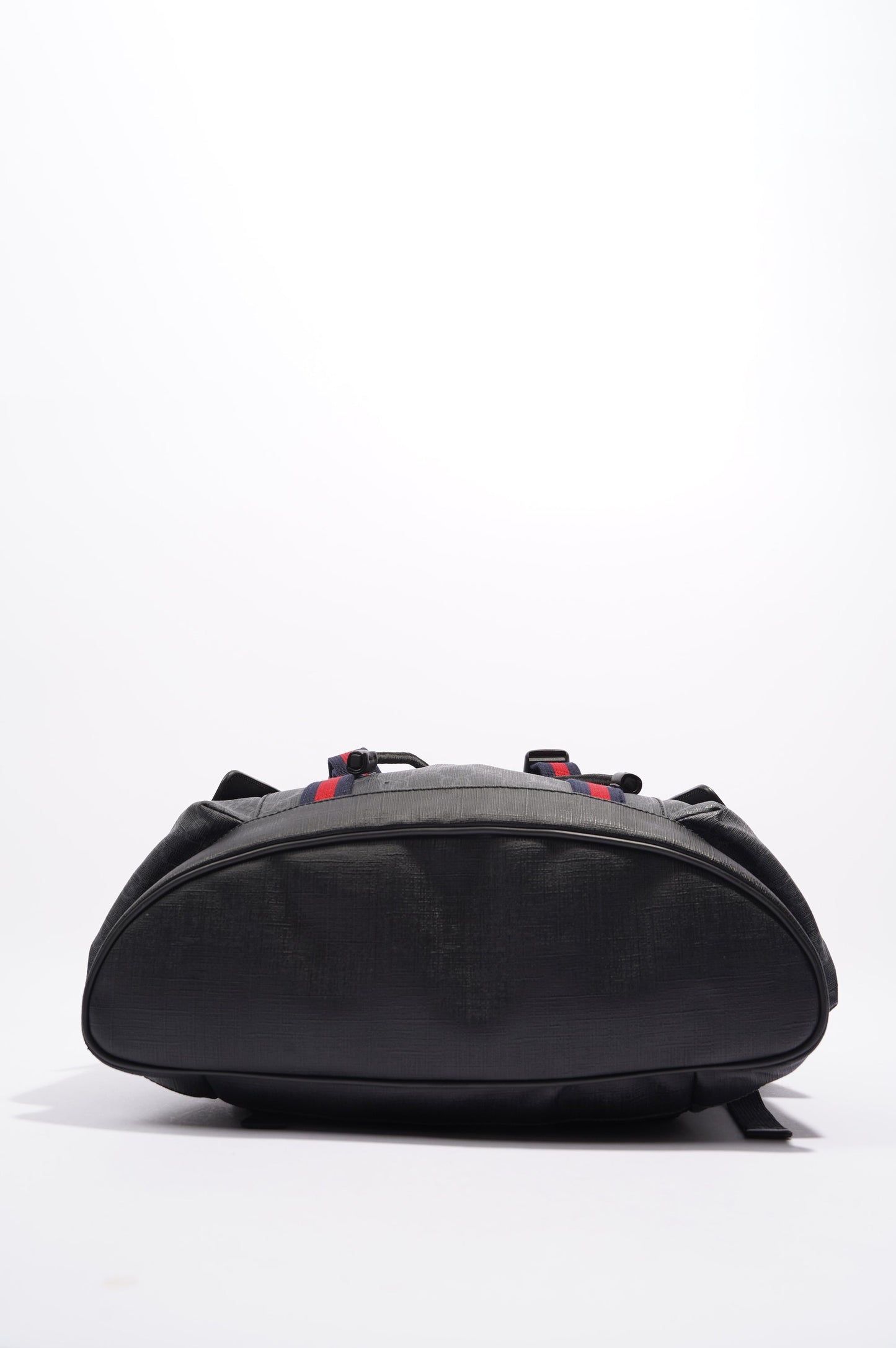 Gucci Mens GG Web Backpack Grey Canvas