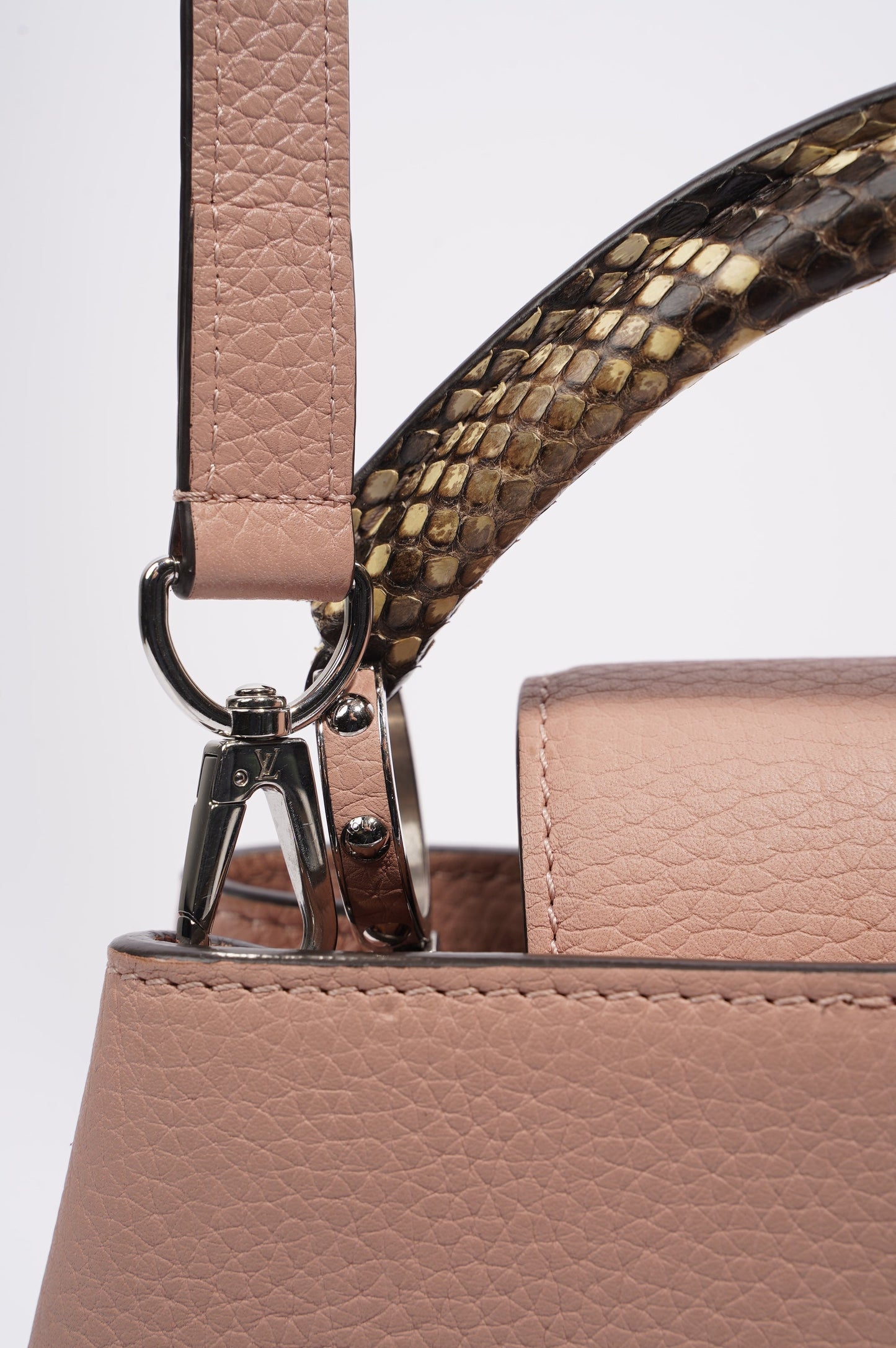 Louis Vuitton Capucines Pink Leather BB