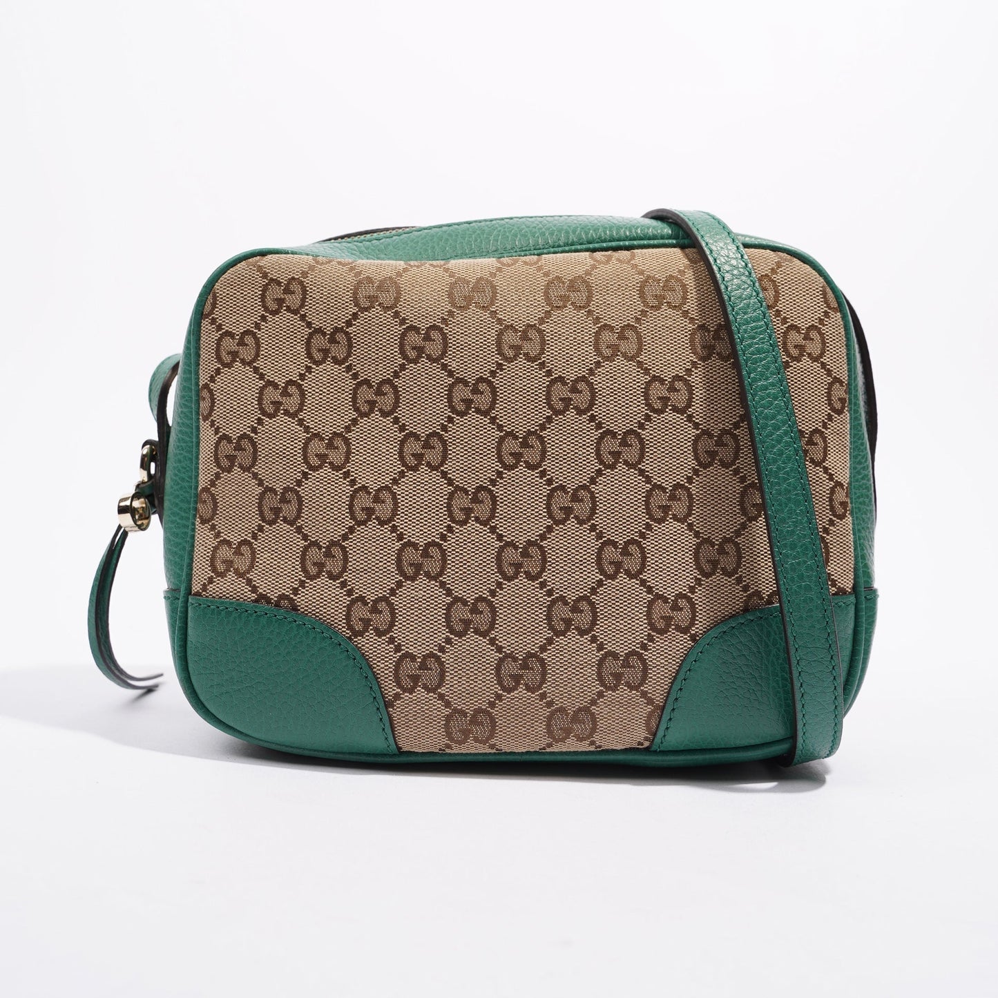 Gucci Womens Bree Crossbody Supreme / Green