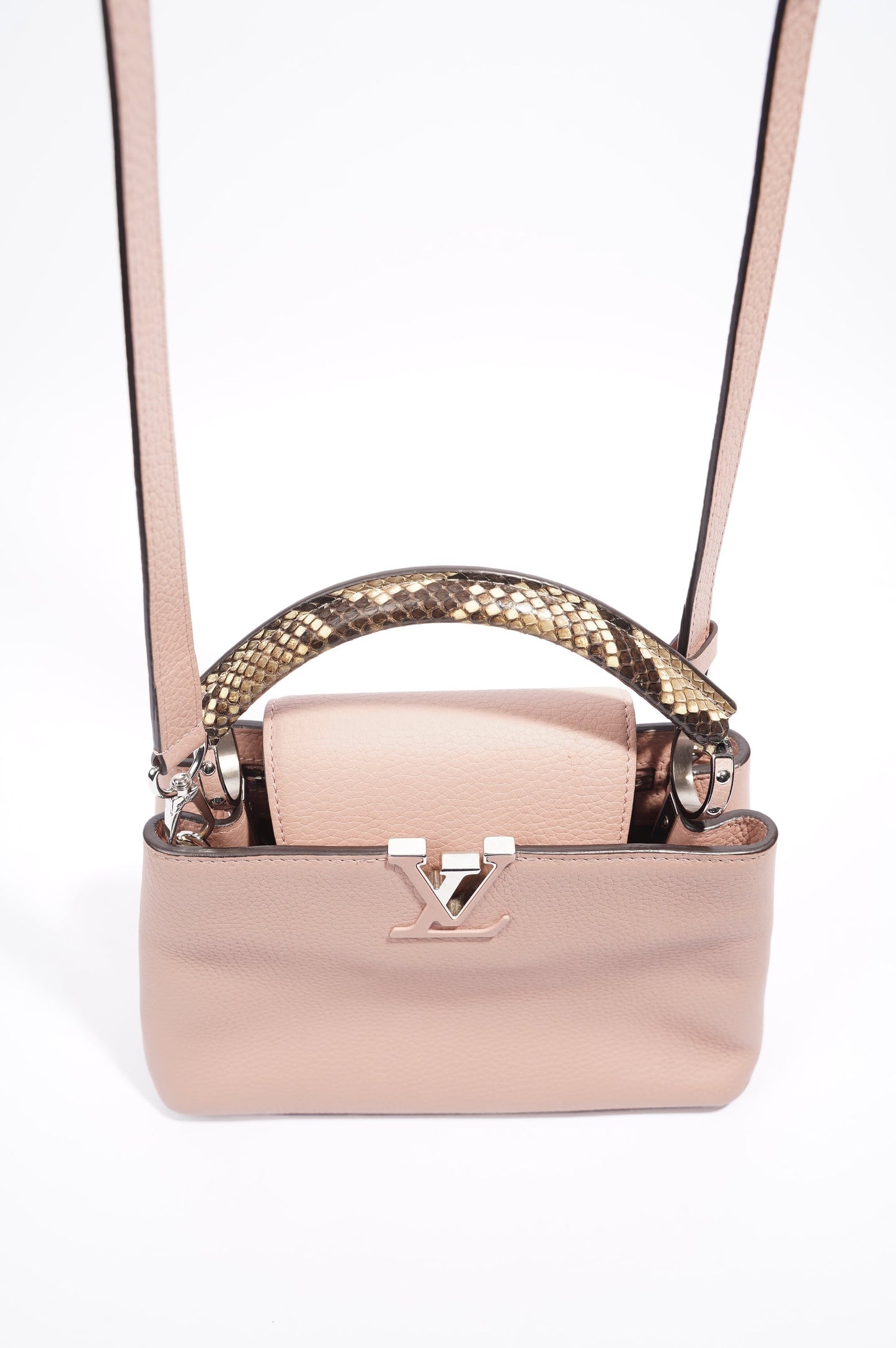 Louis Vuitton Capucines Pink Leather BB