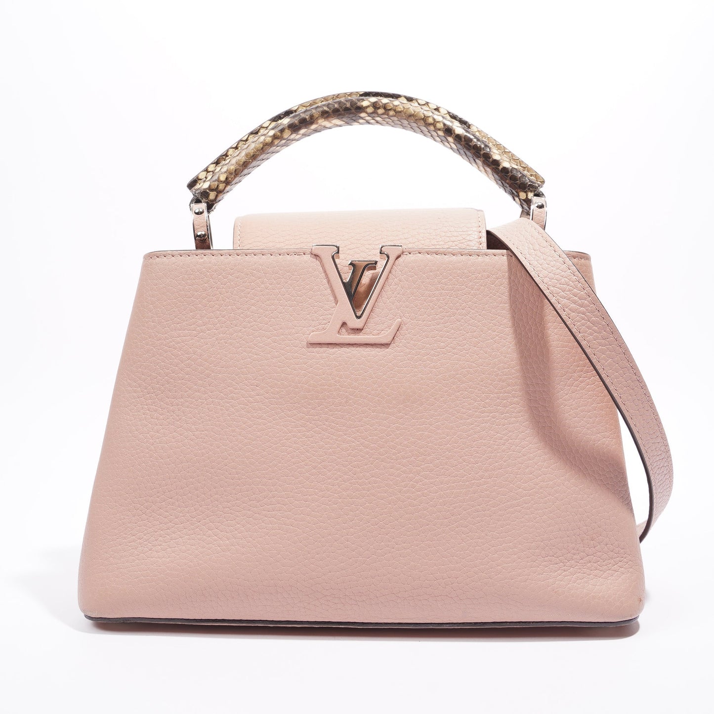 Louis Vuitton Capucines Pink Leather BB