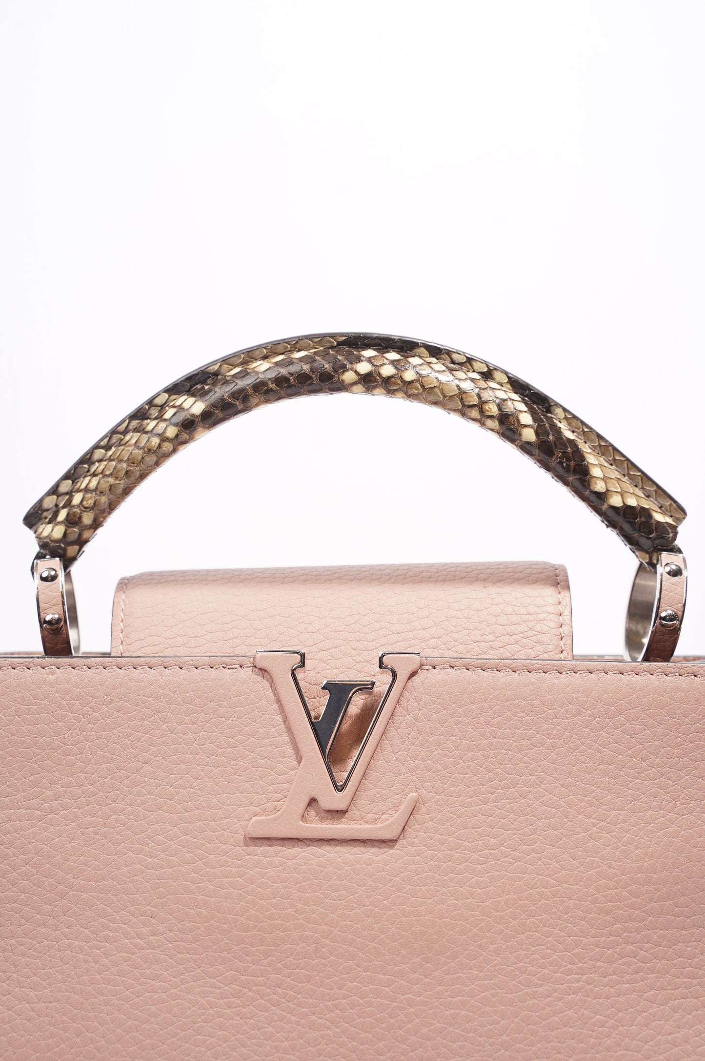 Louis Vuitton Capucines Pink Leather BB