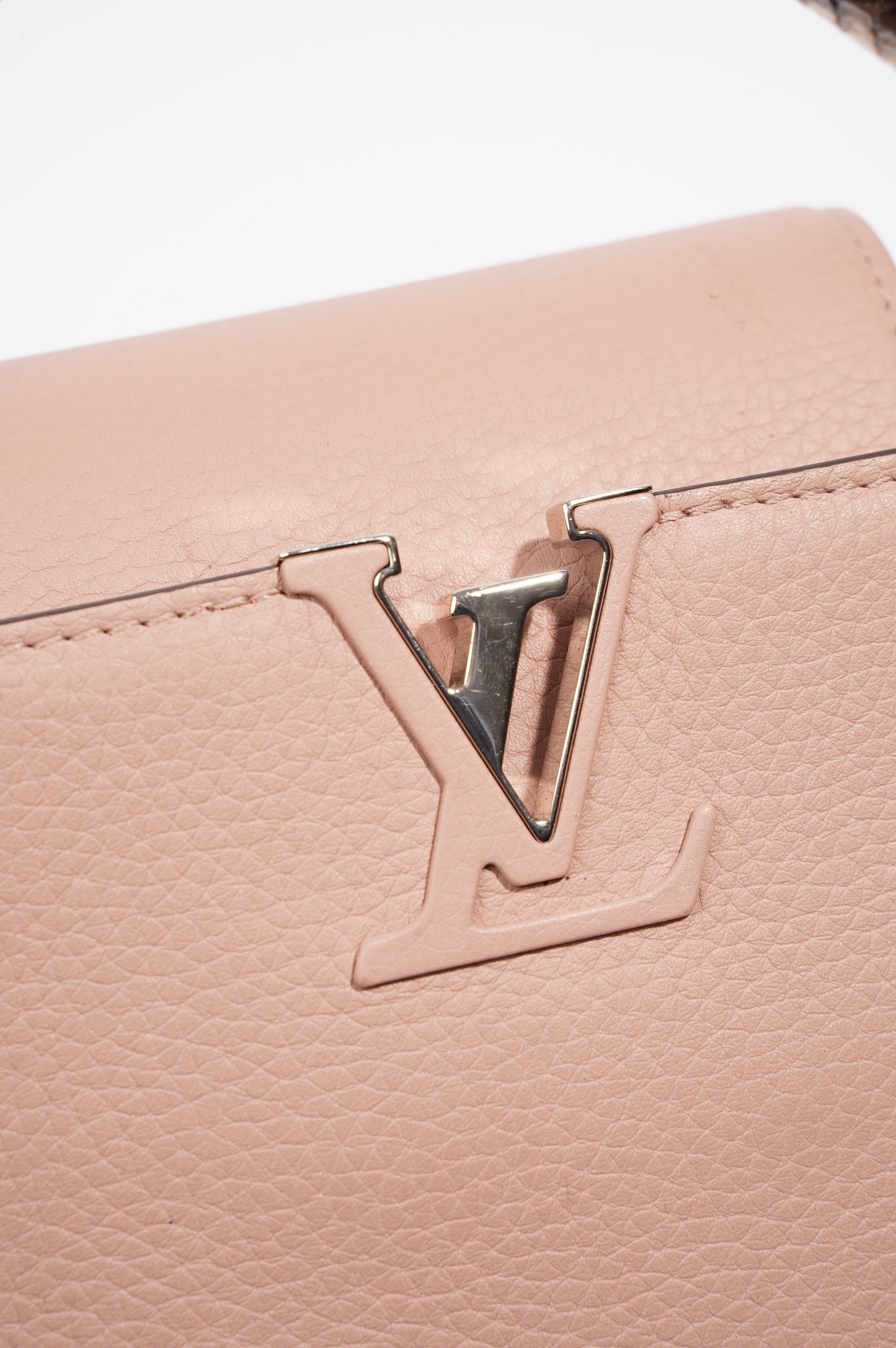 Louis Vuitton Capucines Pink Leather BB