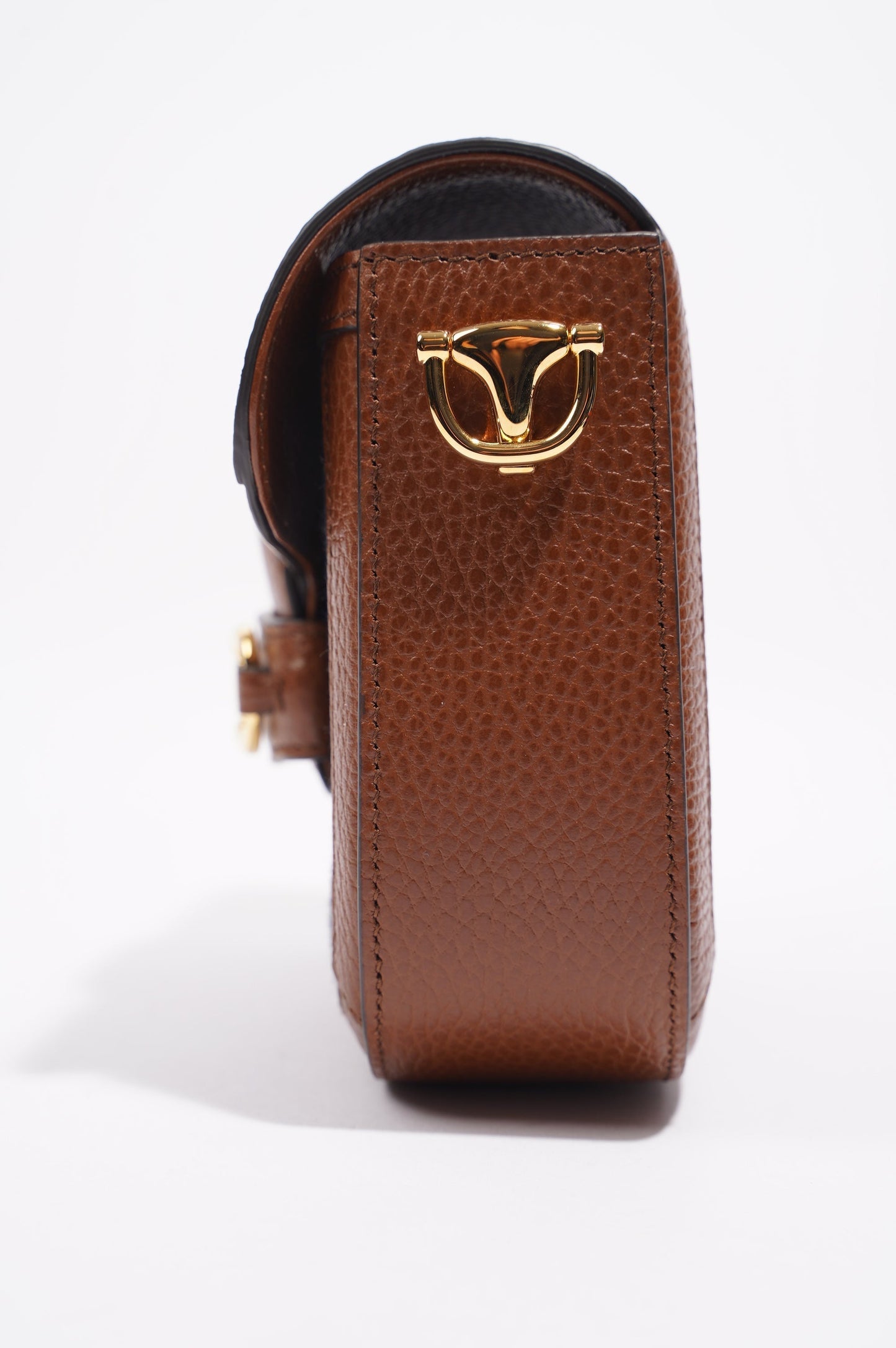 Gucci Womens Horsebit 1955 Mini Bag Denim / Brown