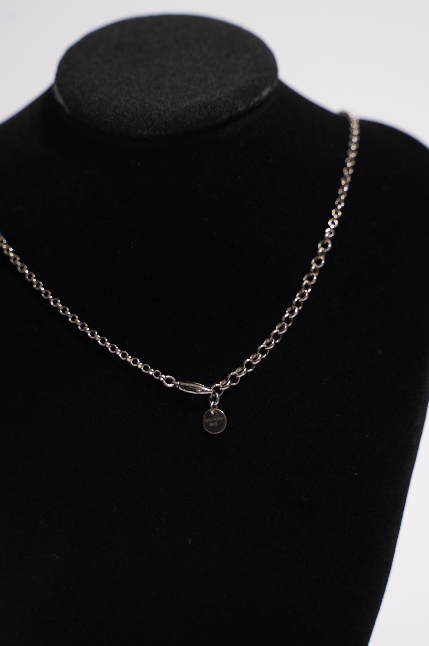 Gucci Mens Interlocking Necklace Sterling Silver