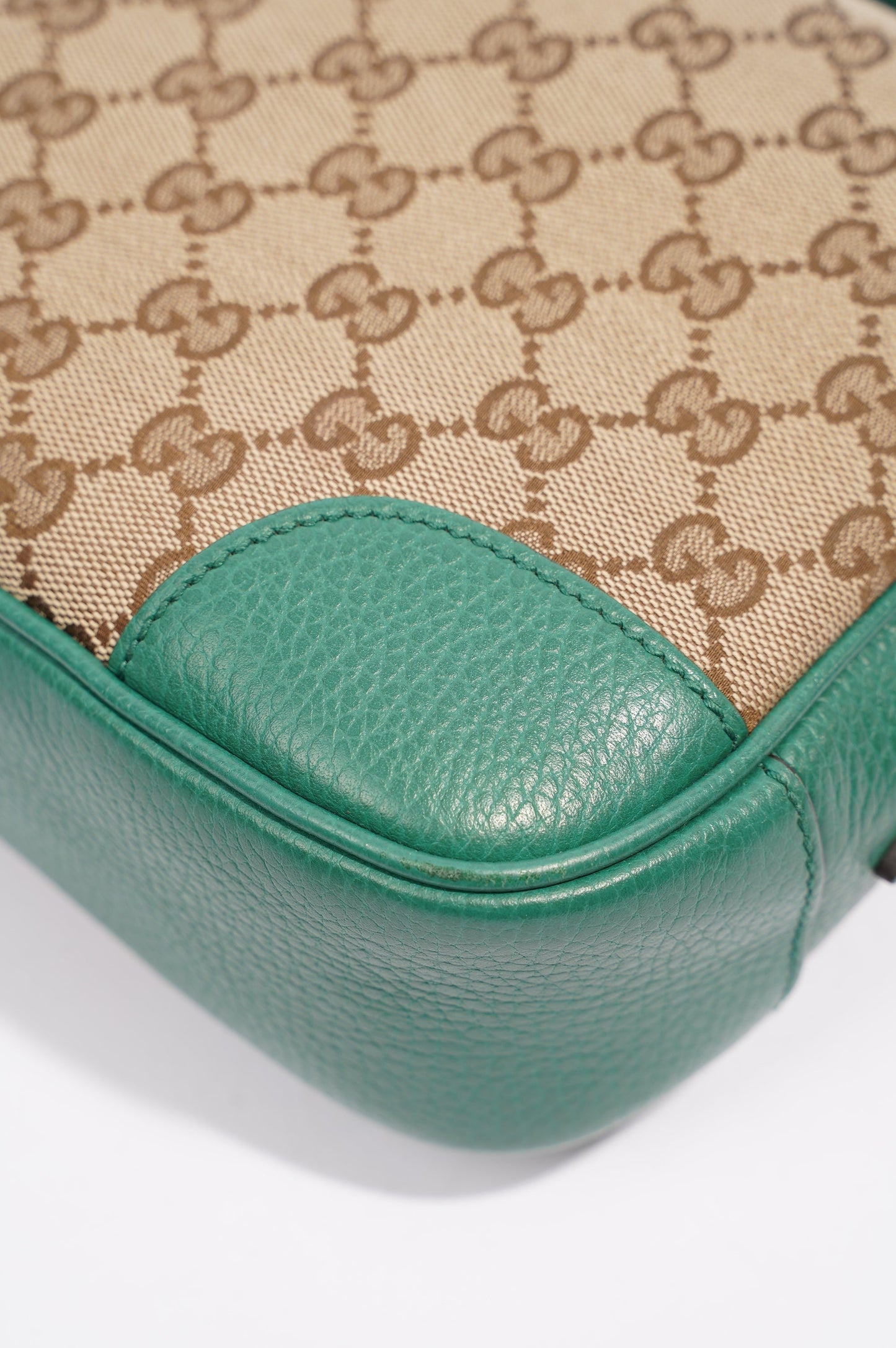 Gucci Womens Bree Crossbody Supreme / Green