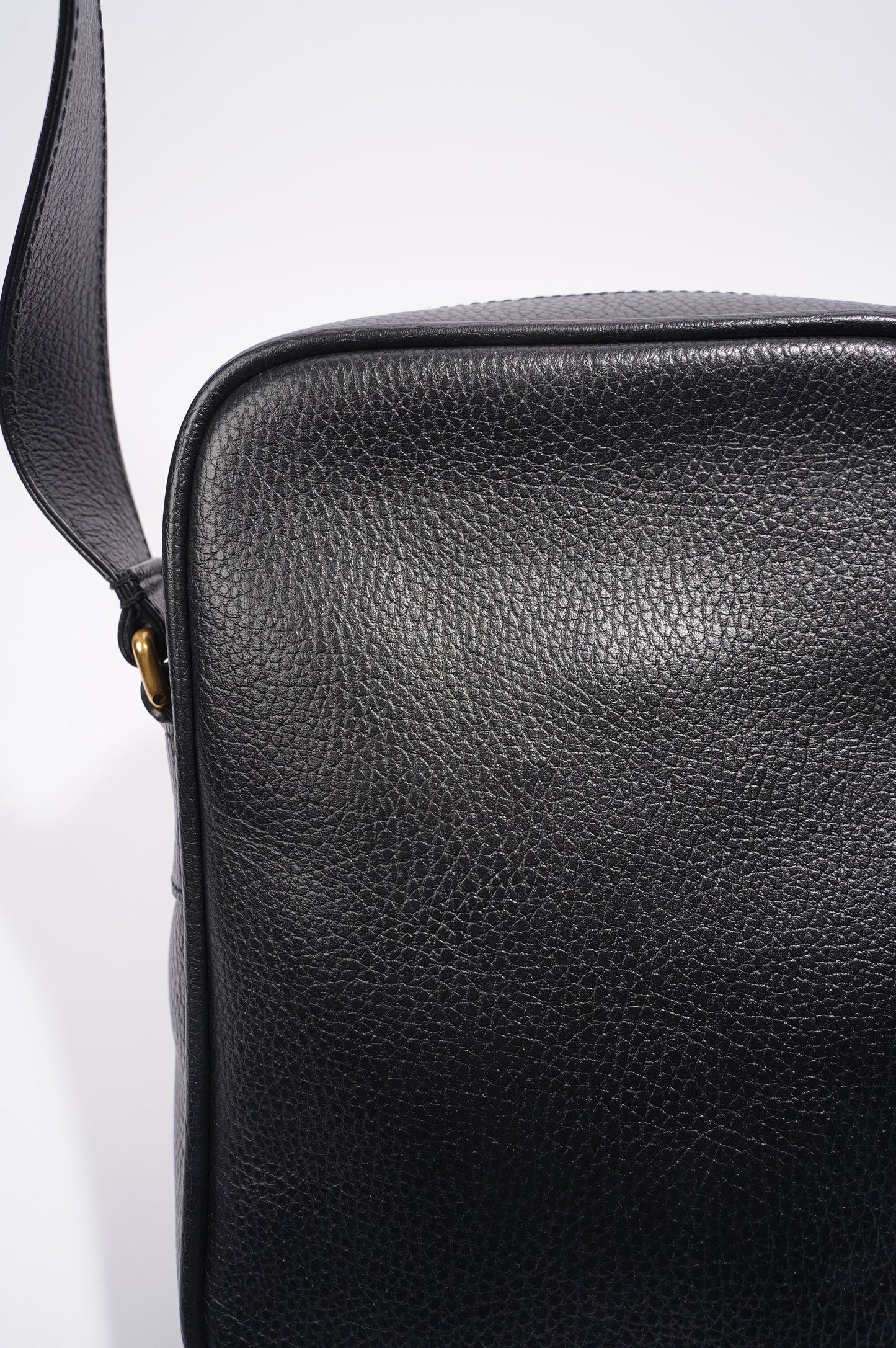 Gucci Mens Print Messenger Black Leather