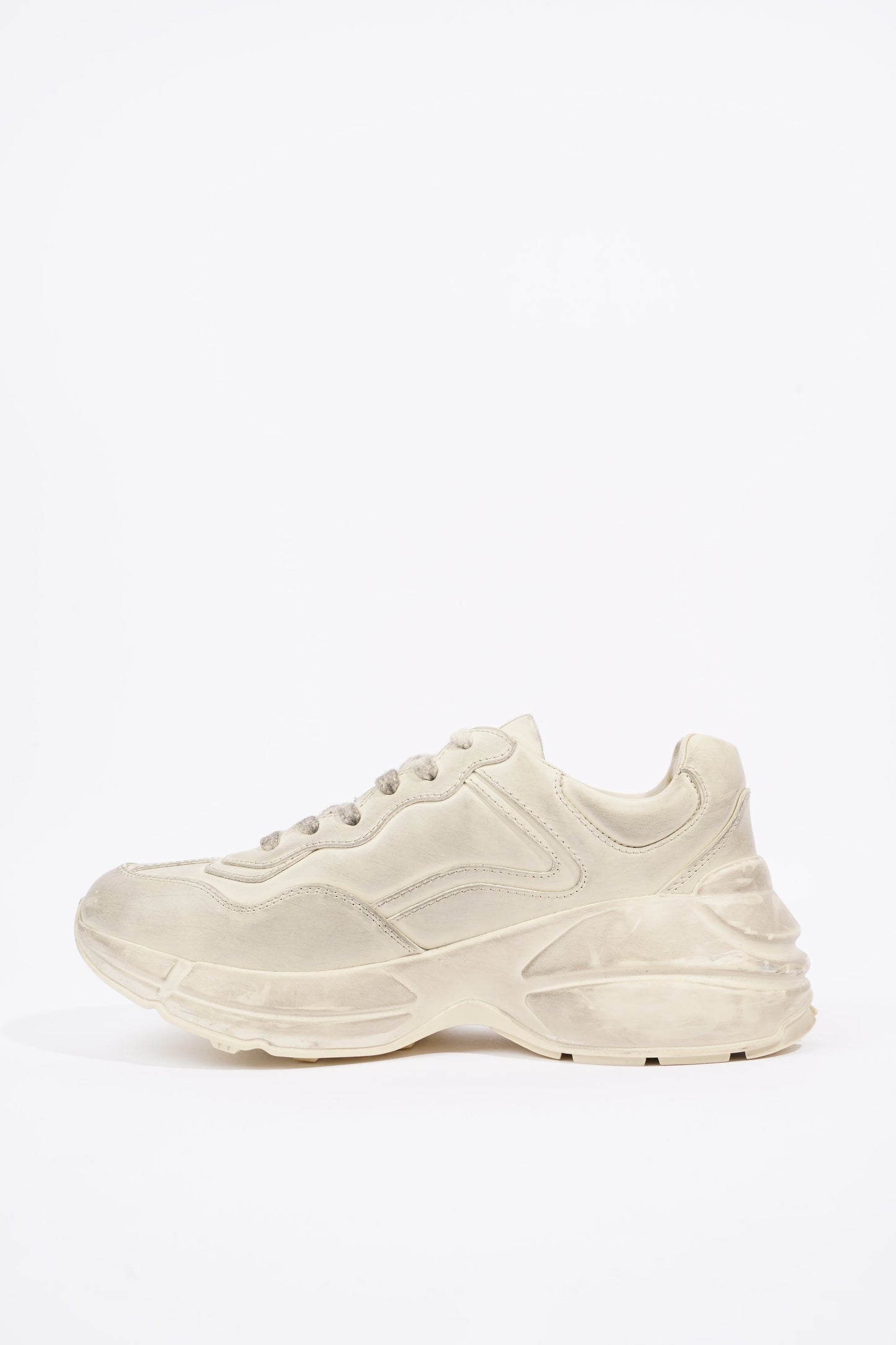 Gucci Womens Rhyton Cream Distressed EU 38 / UK 5