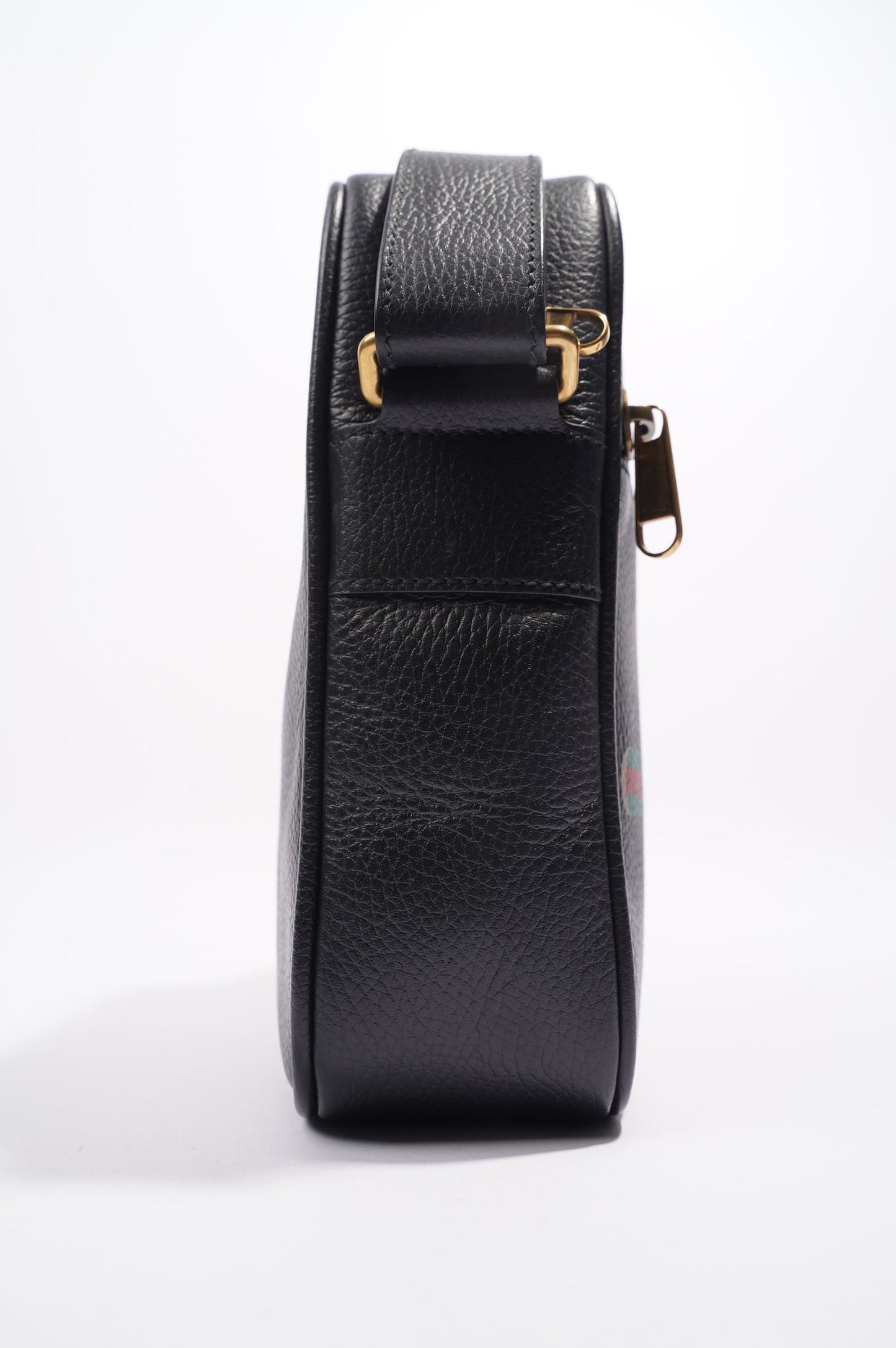 Gucci Mens Print Messenger Black Leather