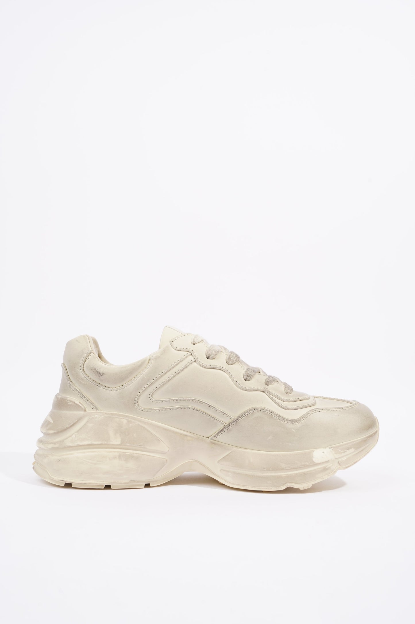 Gucci Womens Rhyton Cream Distressed EU 38 / UK 5