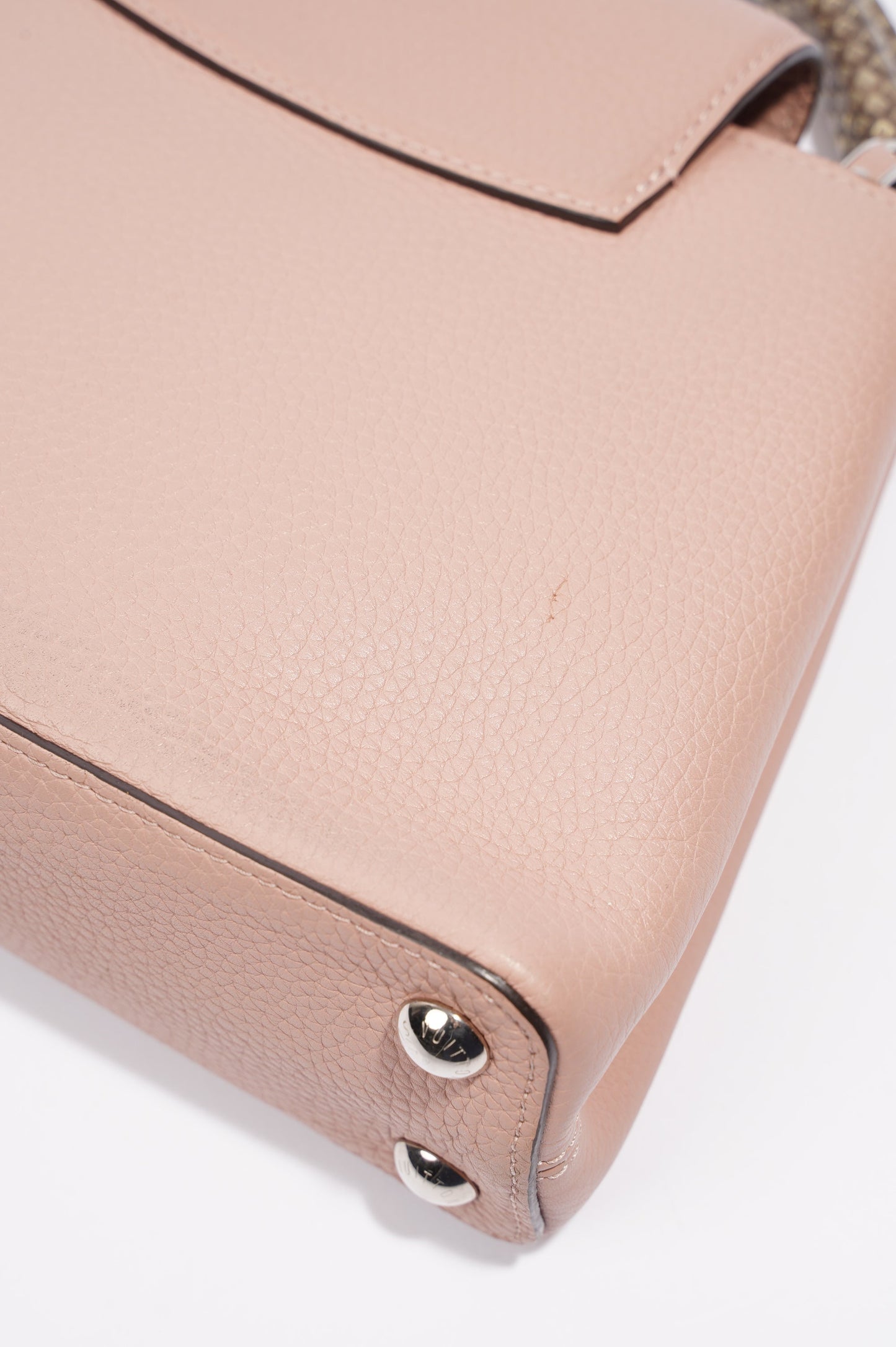 Louis Vuitton Capucines Pink Leather BB