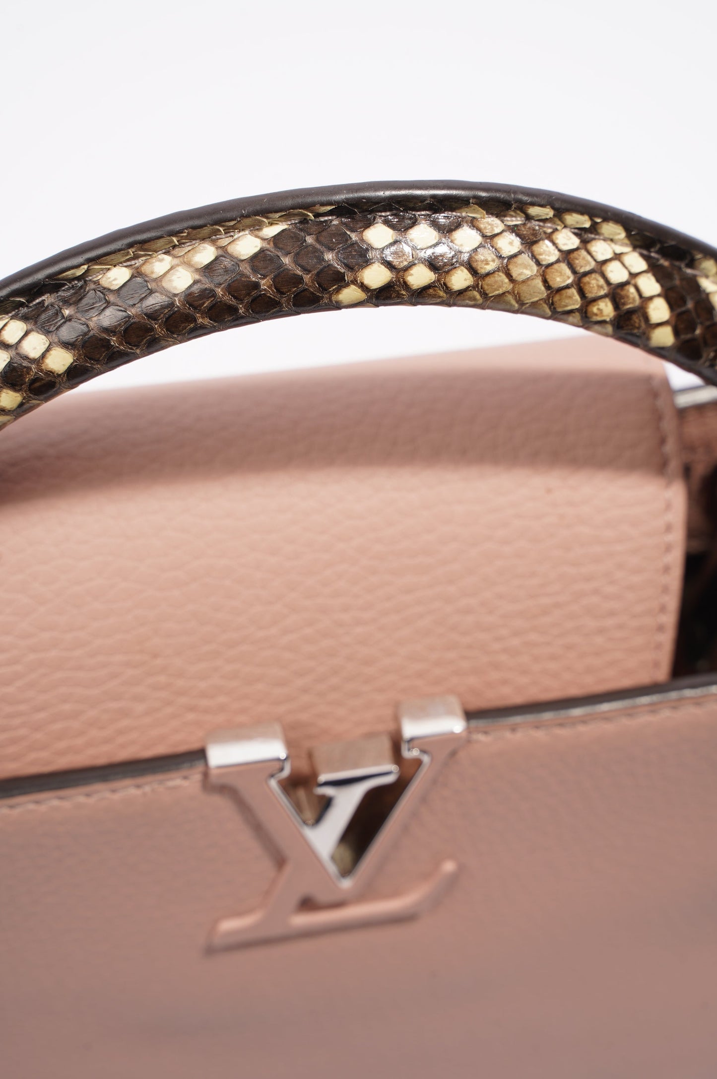 Louis Vuitton Capucines Pink Leather BB