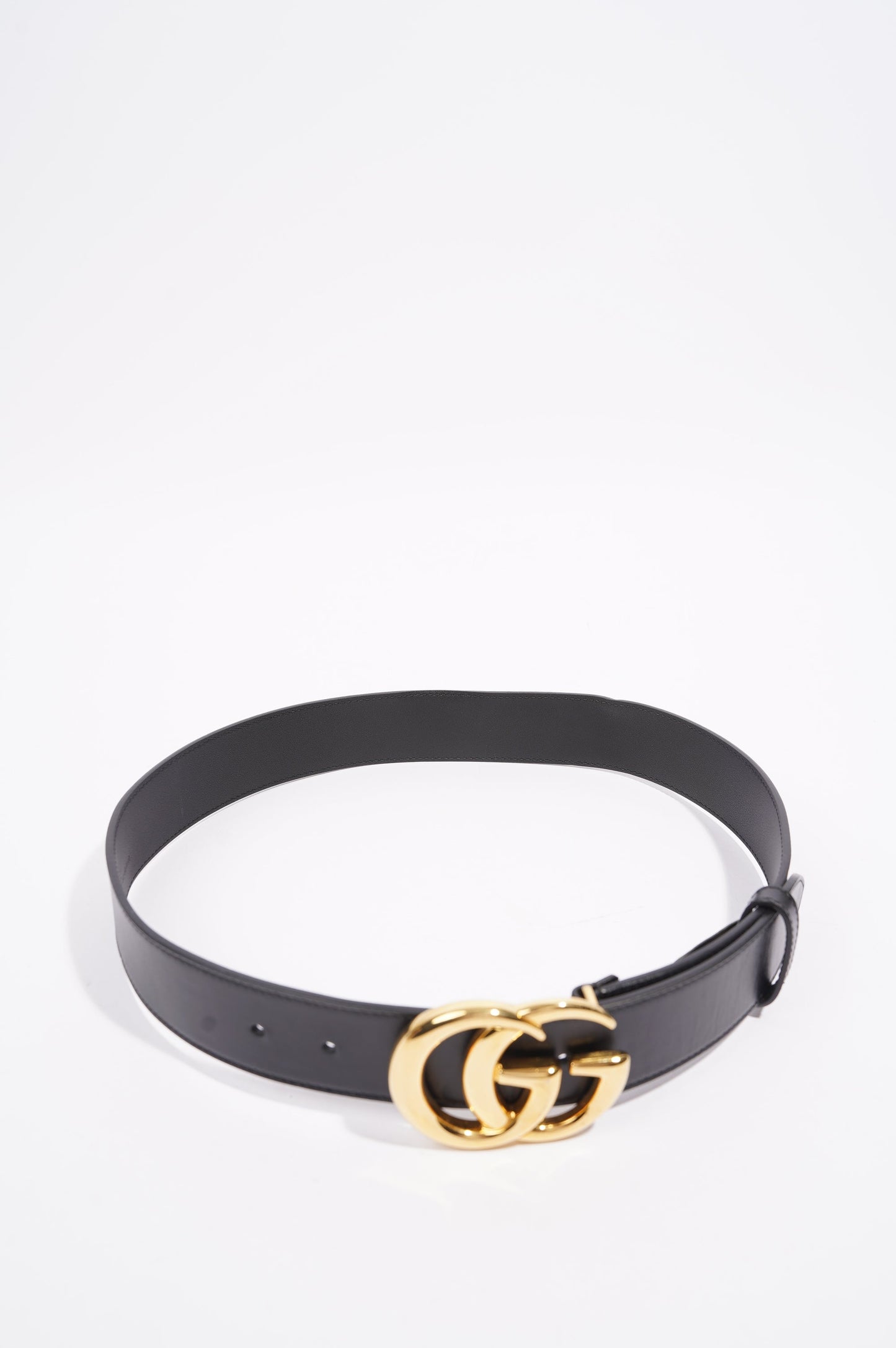 Gucci Mens Marmont Belt Black / Gold 80 cm / 32 "