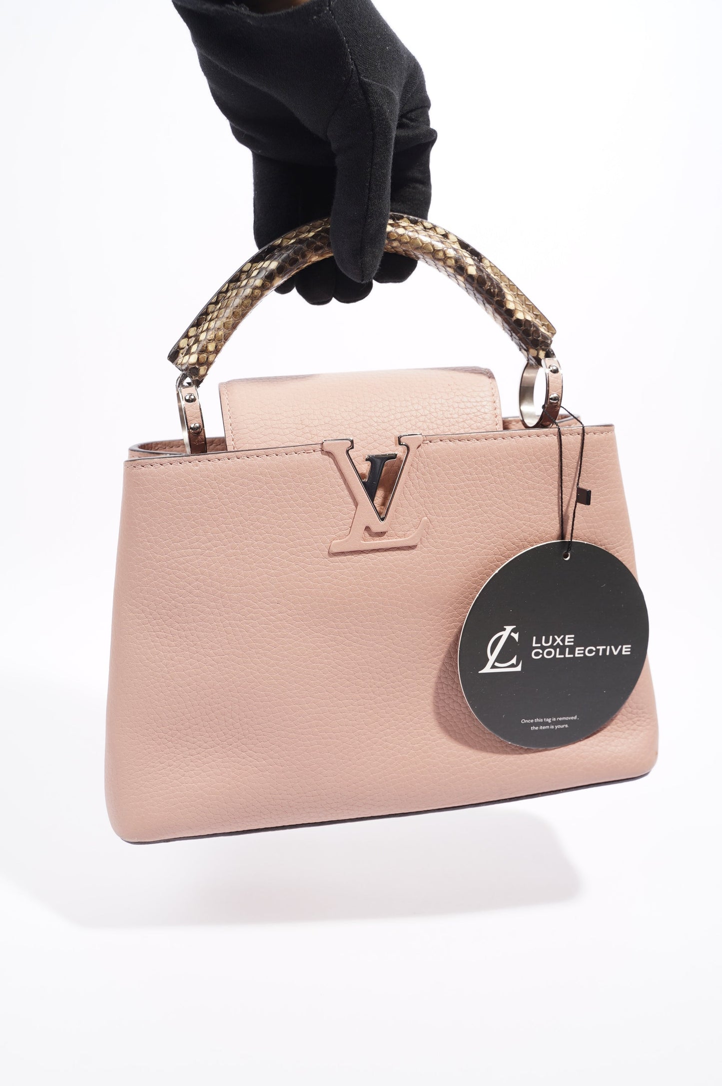 Louis Vuitton Capucines Pink Leather BB