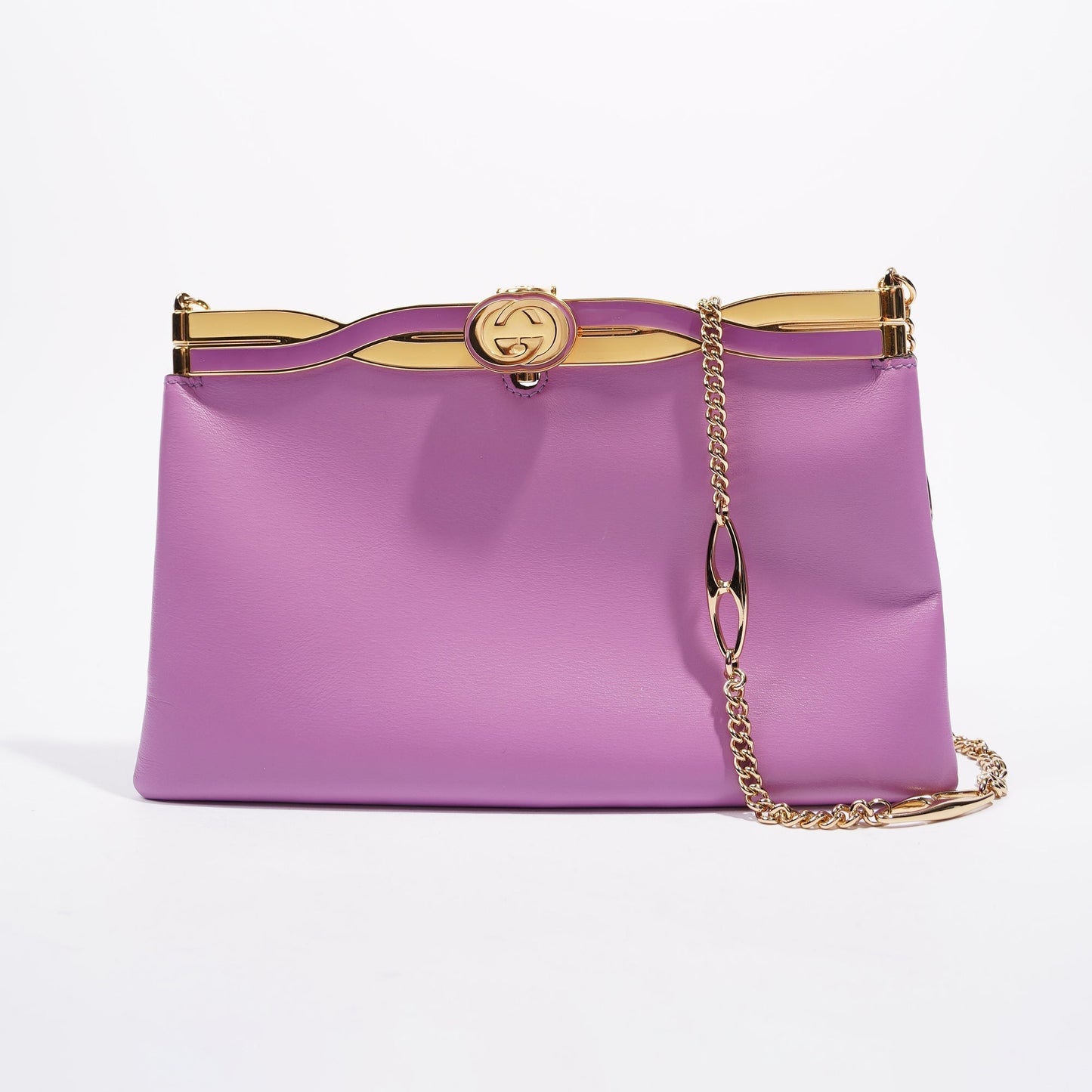 Gucci Womens Broadway Evening Bag Lilac