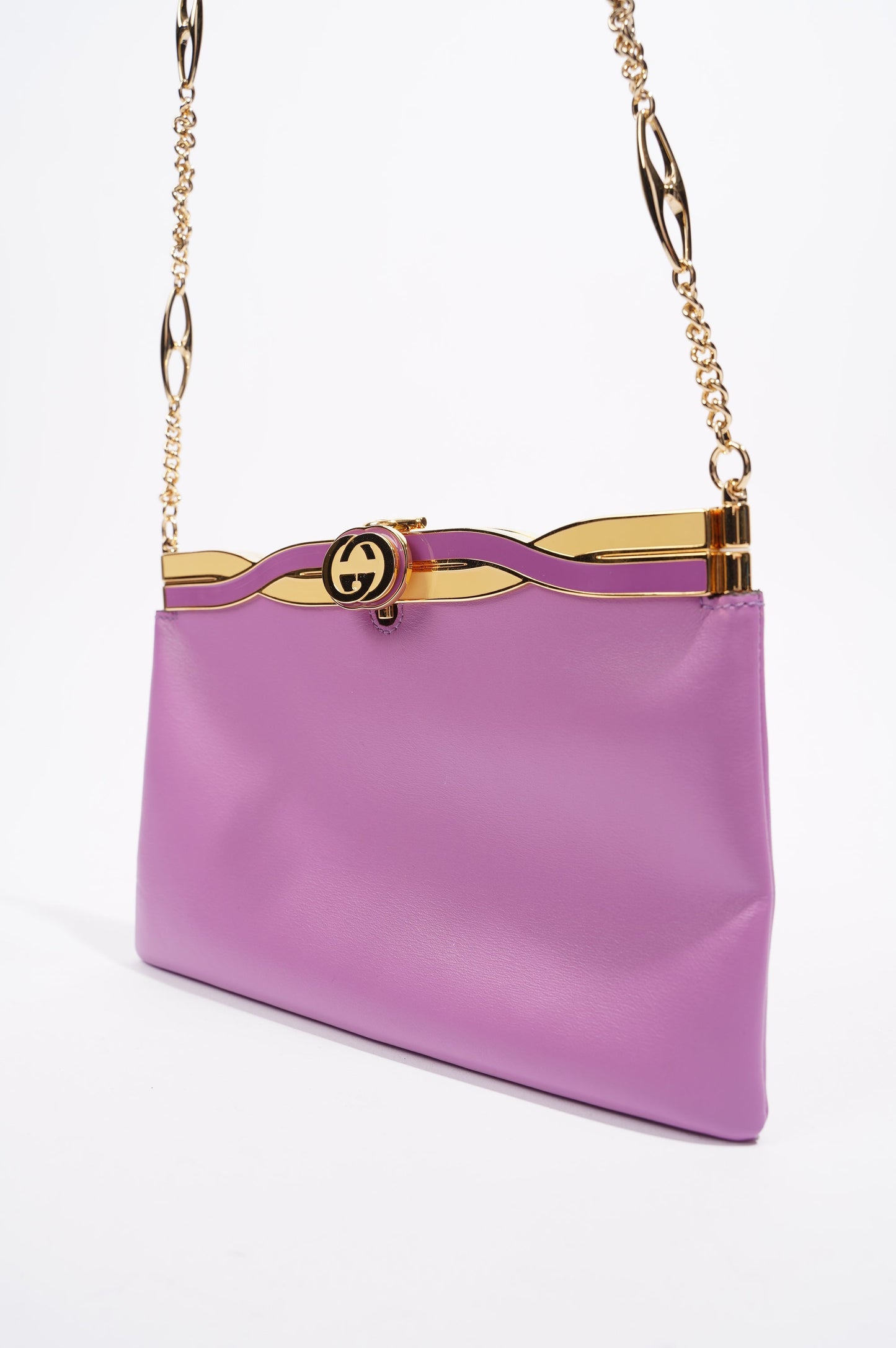 Gucci Womens Broadway Evening Bag Lilac