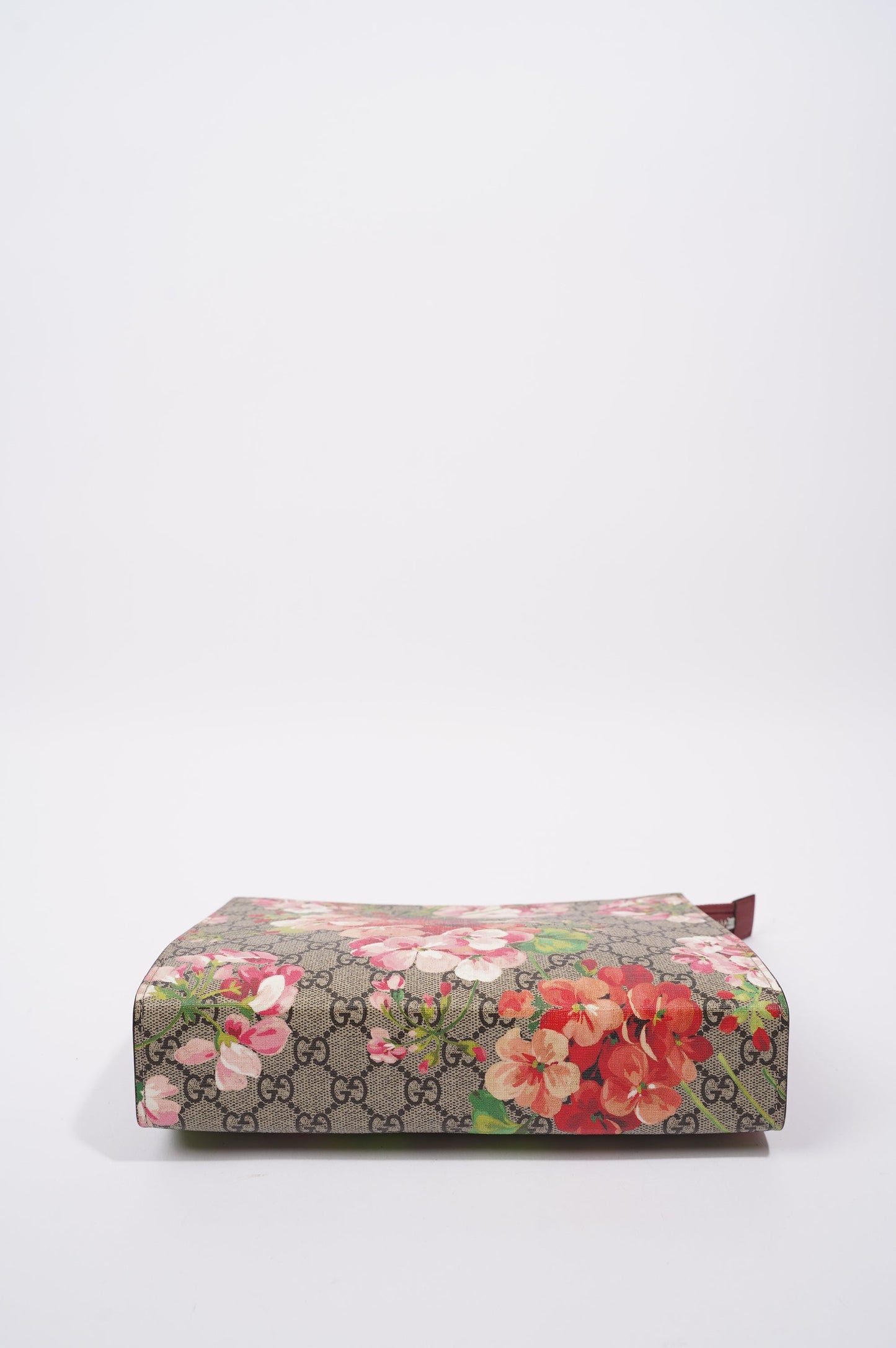 Gucci Womens GG Blooms Cosmetic Case Floral Print Canvas Large