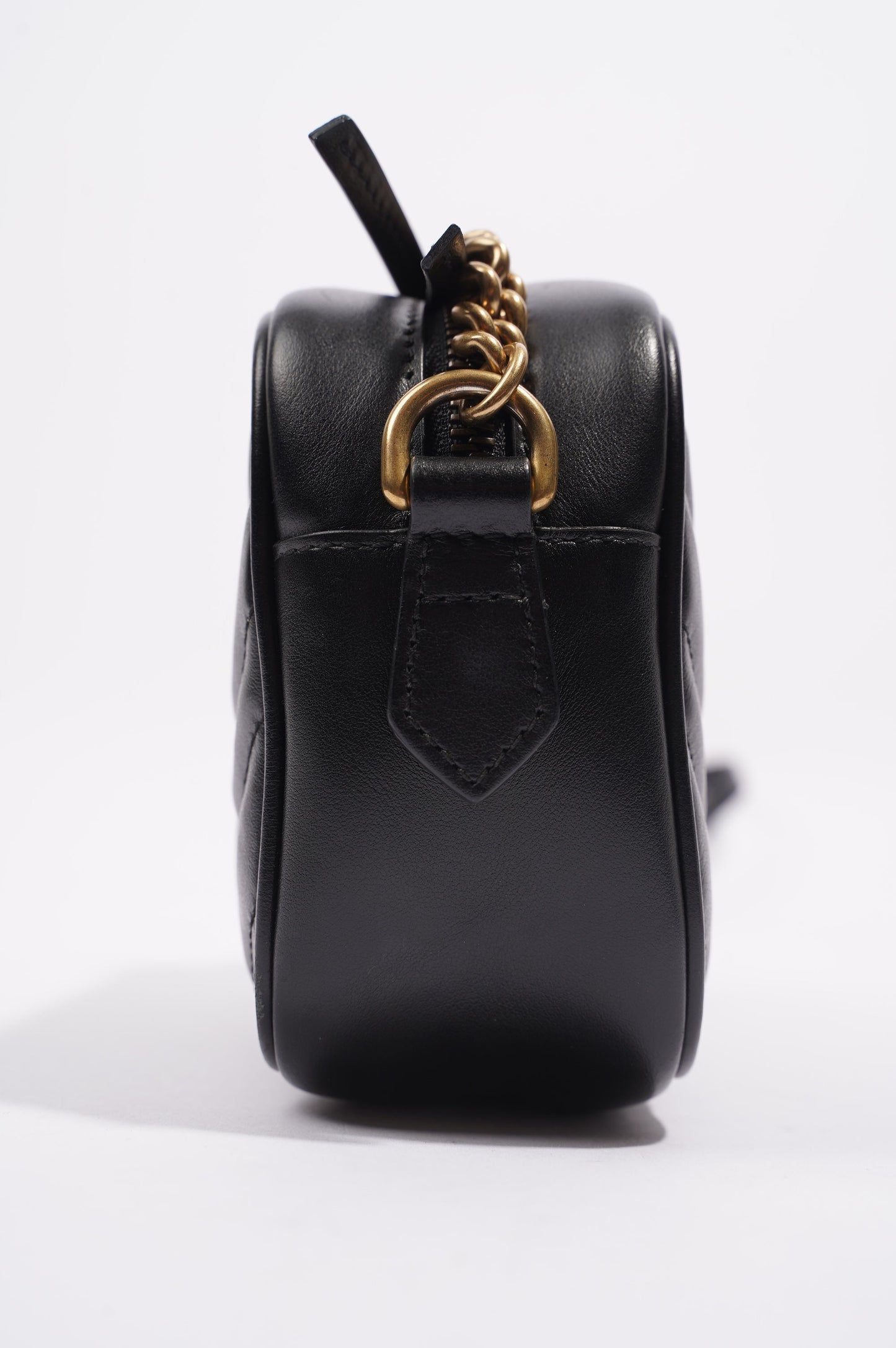Gucci Womens Marmont Zip Black / Gold Mini