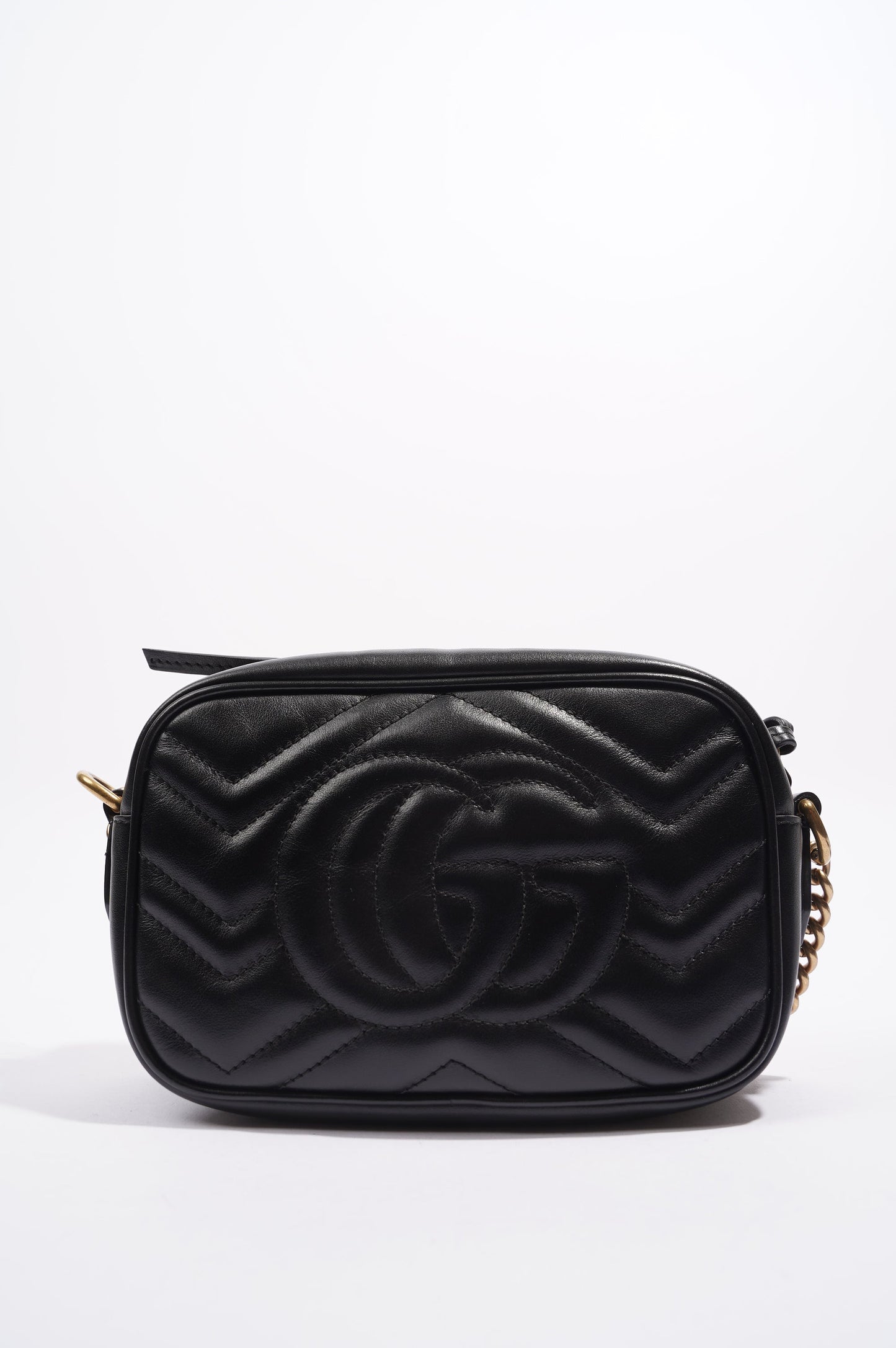Gucci Womens Marmont Zip Black / Gold Mini