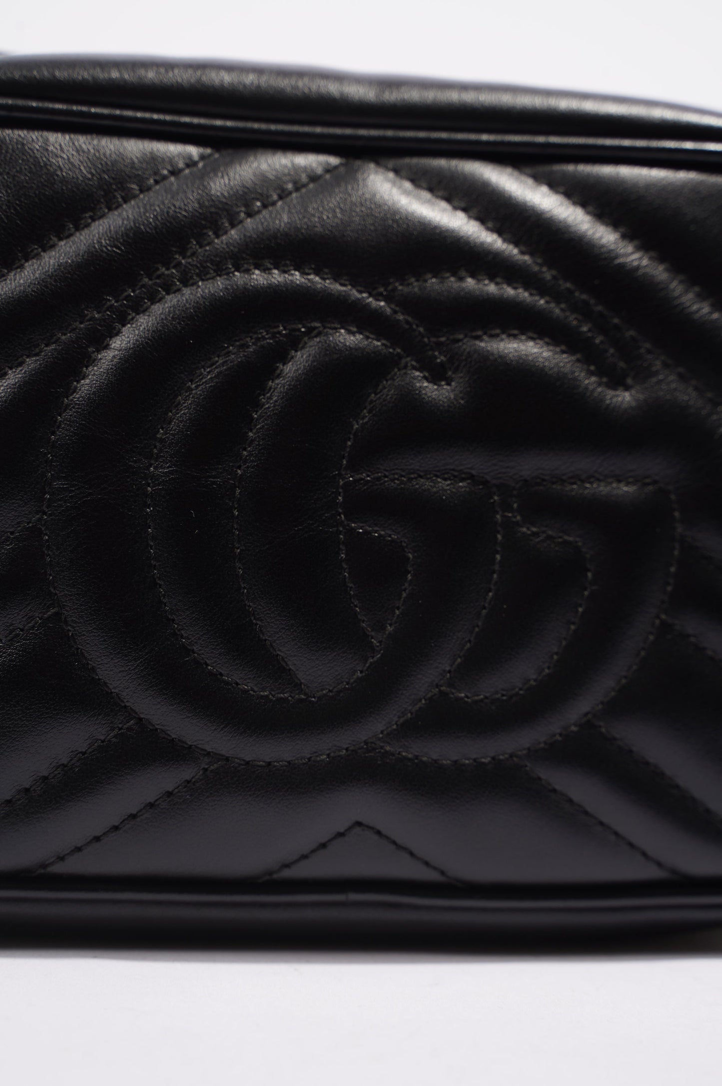 Gucci Womens Marmont Zip Black / Gold Mini