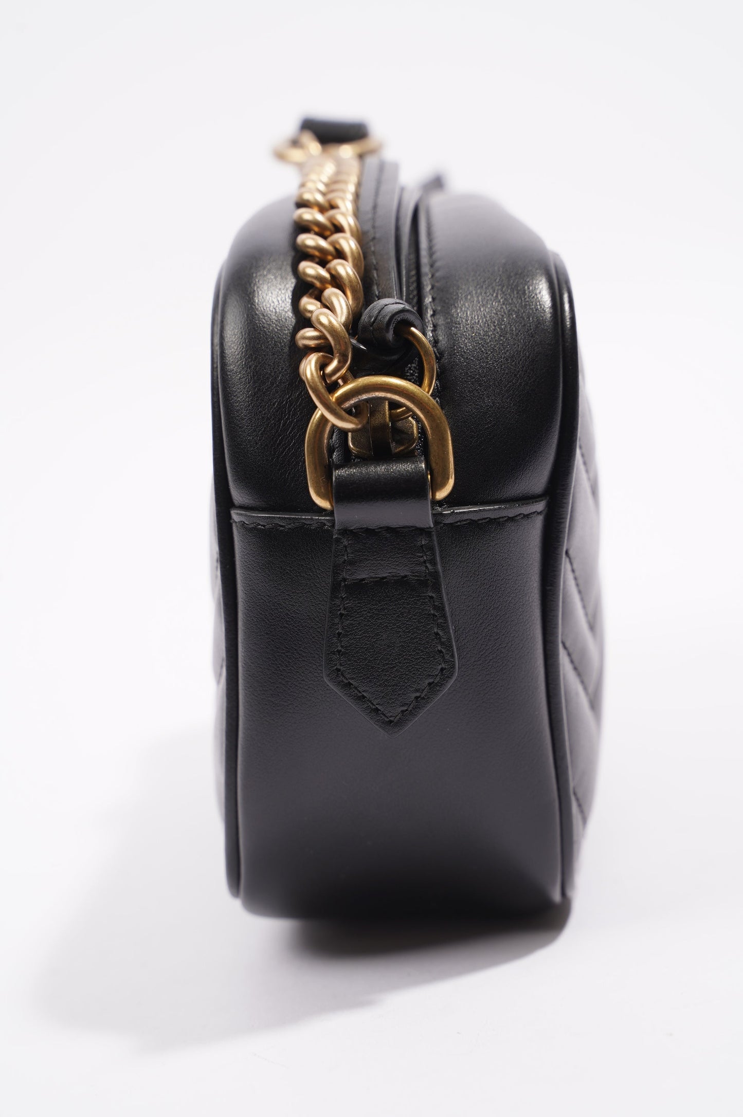 Gucci Womens Marmont Zip Black / Gold Mini