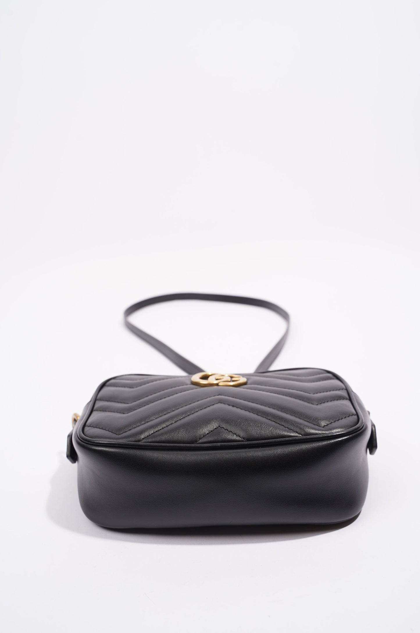 Gucci Womens Marmont Zip Black / Gold Mini