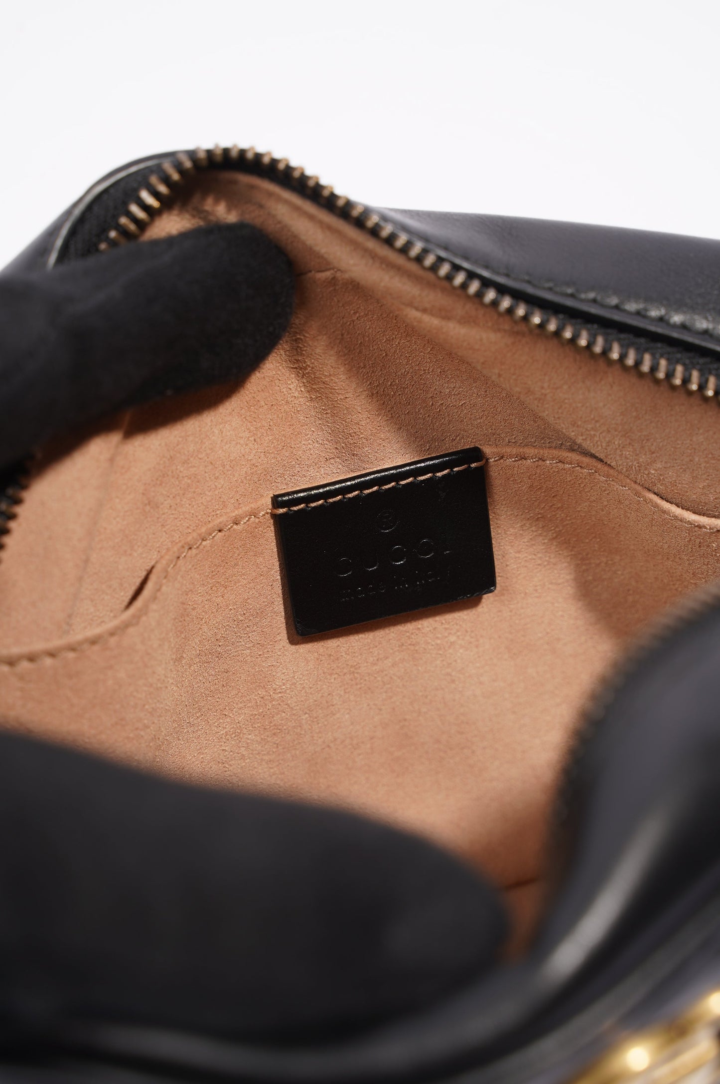 Gucci Womens Marmont Zip Black / Gold Mini