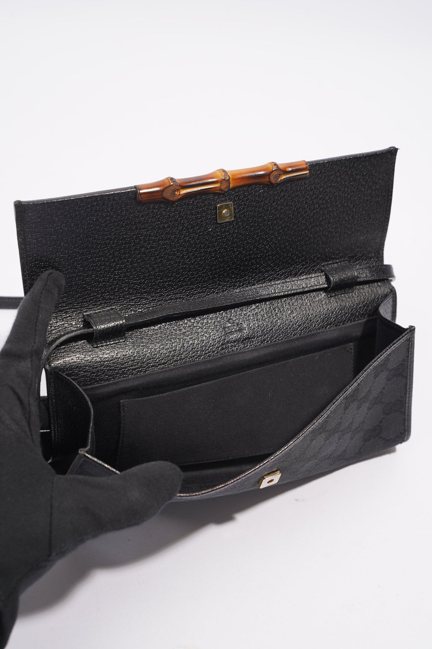 Gucci Womens Vintage Clutch Black