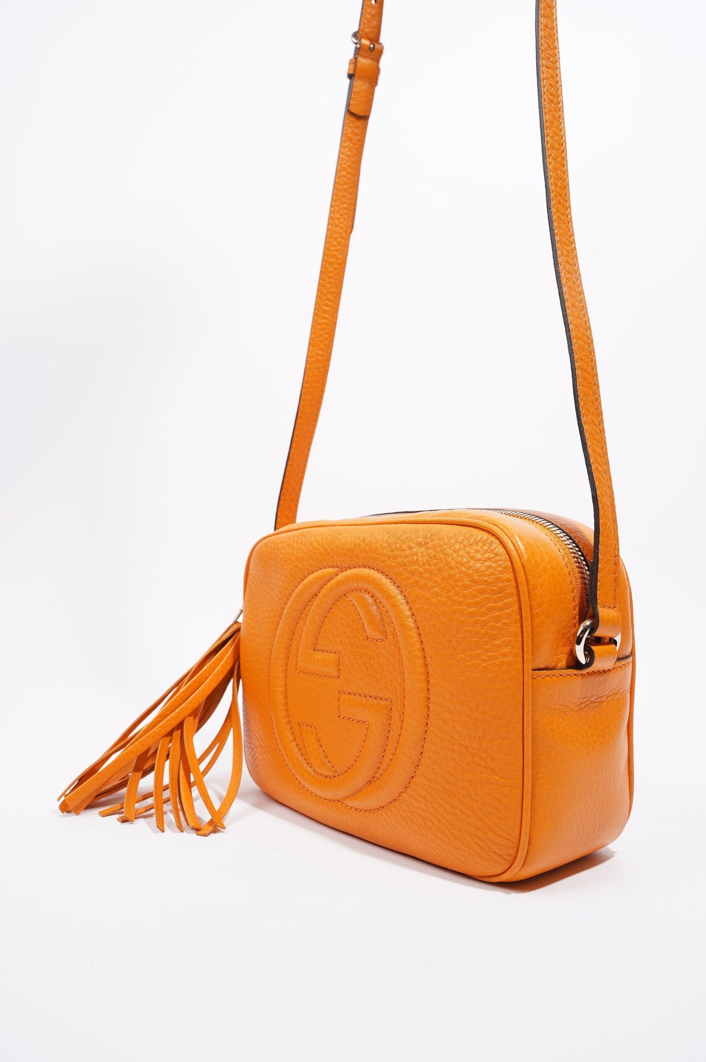 Gucci Womens Soho Disco Bag Orange Small