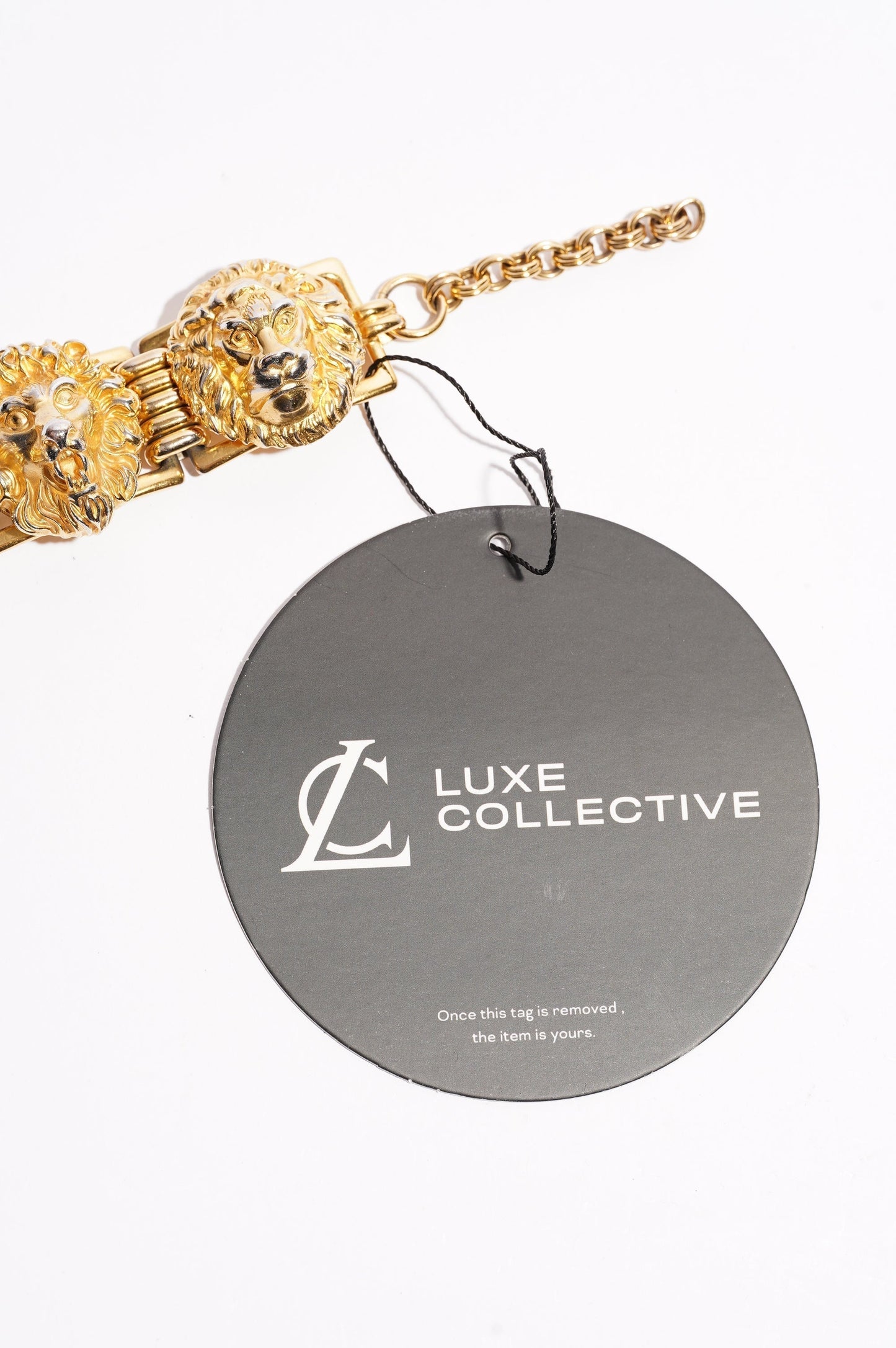 Gucci Lion Head Bracelet Gold