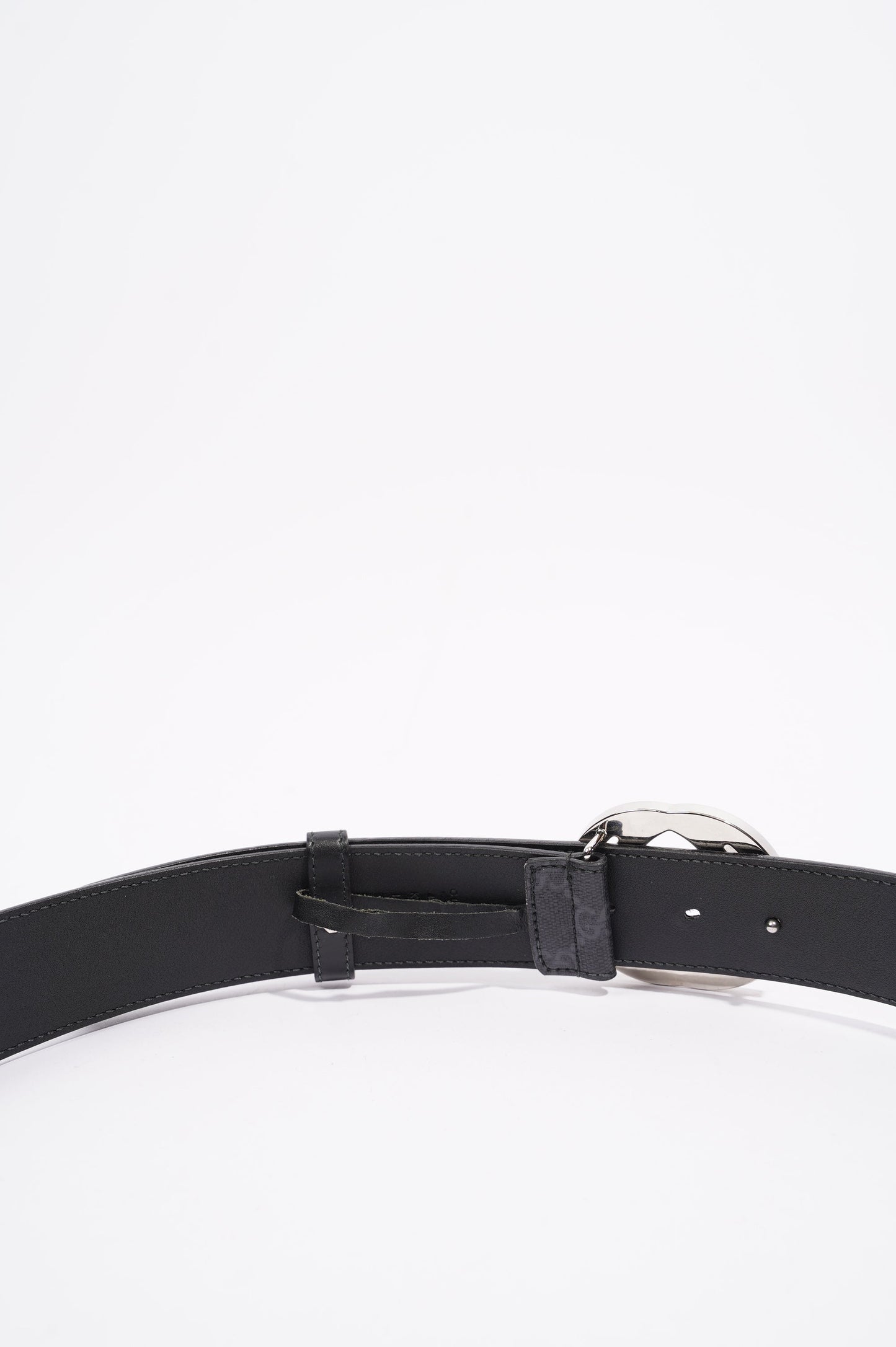 Gucci Mens Interlocking Belt Black / Silver 100cm -40"