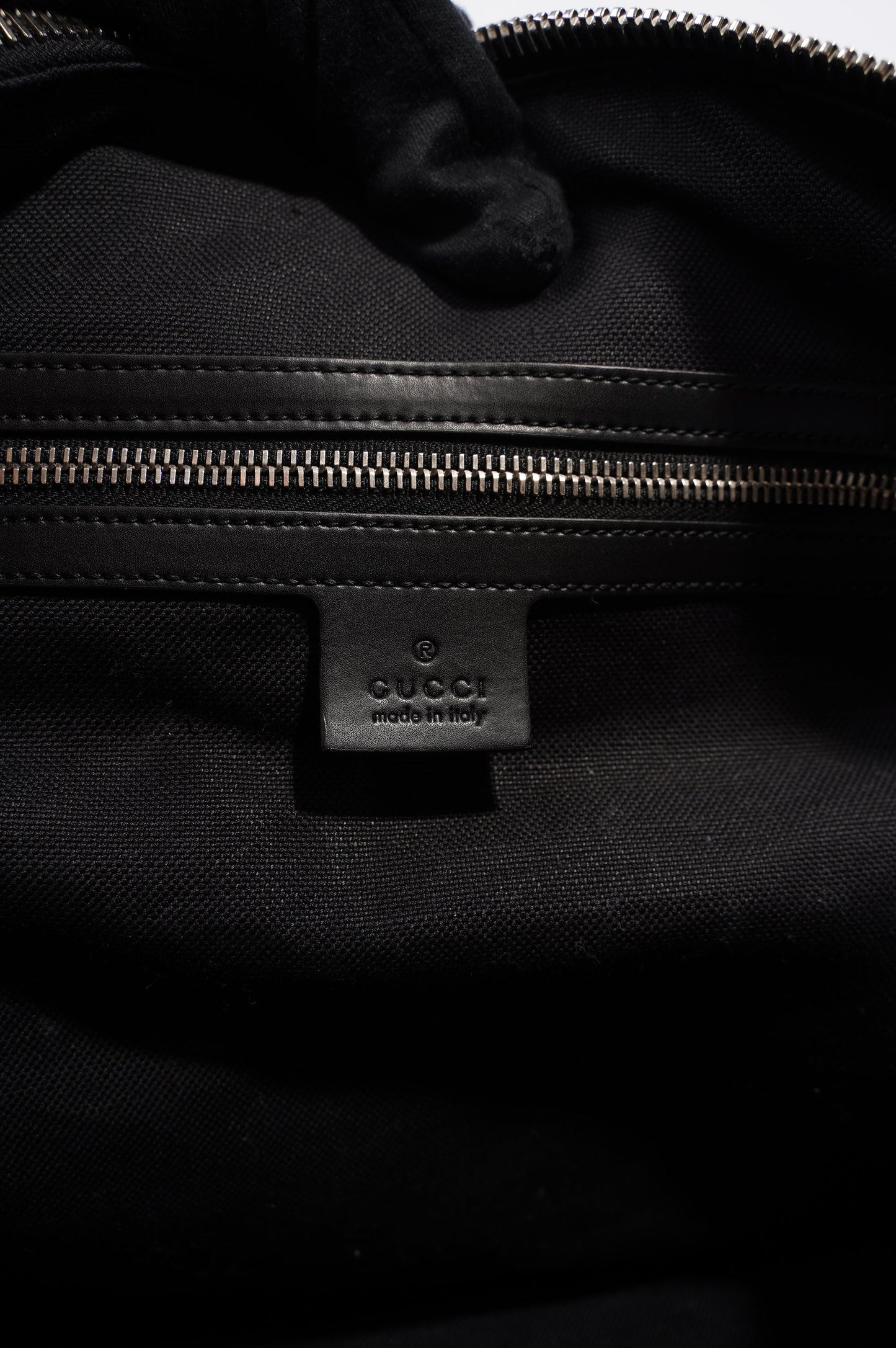 Gucci Mens Supreme Tigers Duffle Grey Canvas