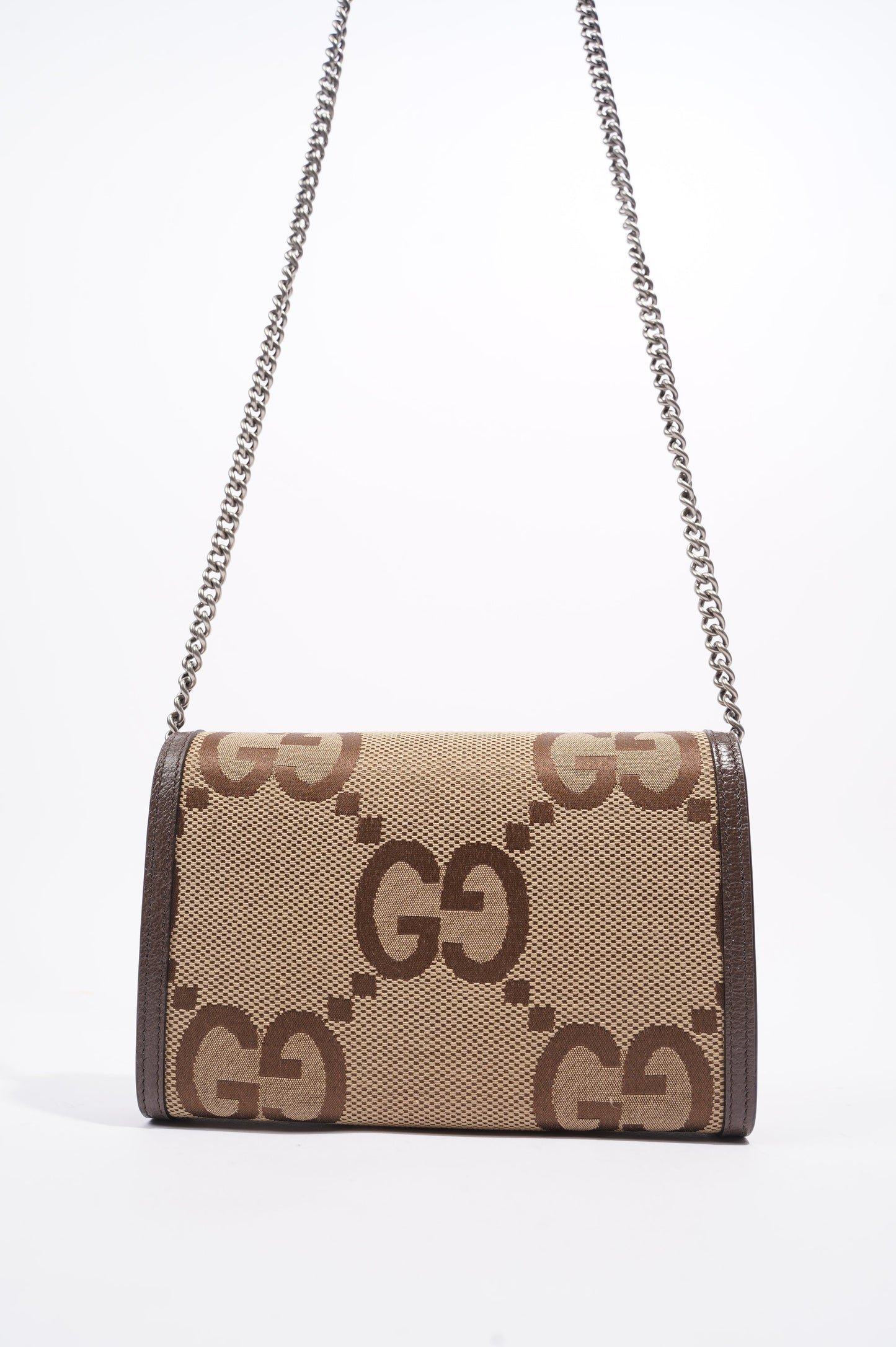 Gucci Womens Dionysus Chain Wallet Beige / Brown
