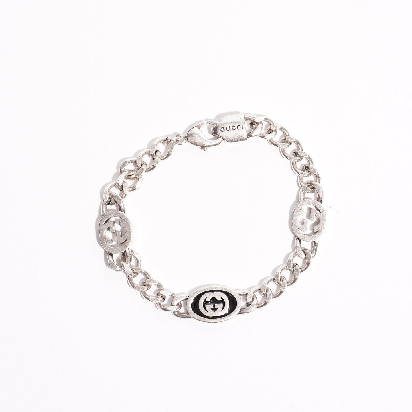 Gucci Interlocking GG Bracelet Silver