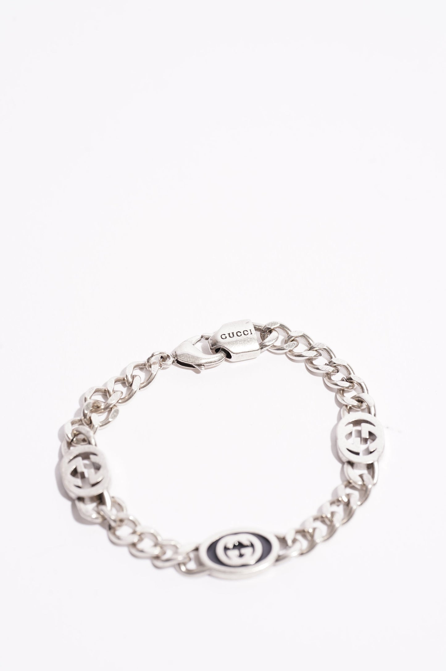 Gucci Interlocking GG Bracelet Silver