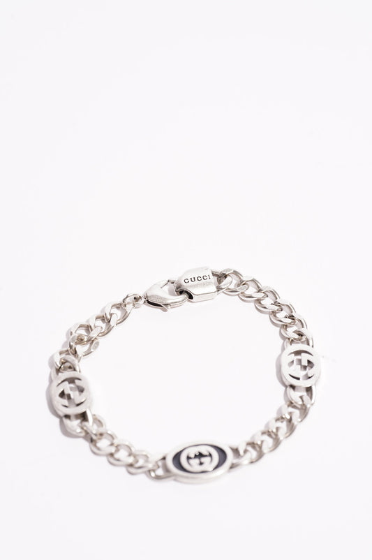 Gucci Interlocking GG Bracelet Silver